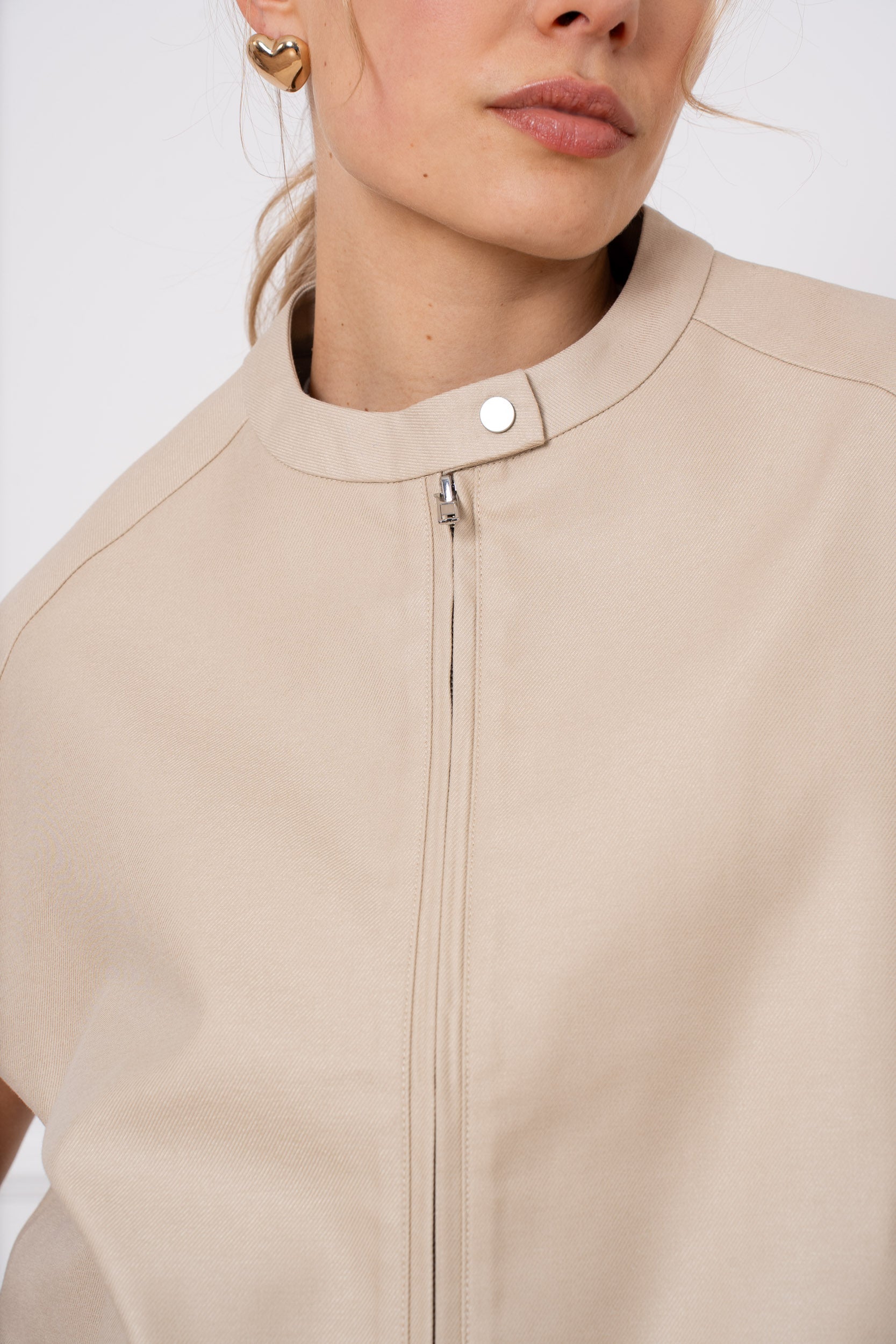Veste sans manche coton & lyocell