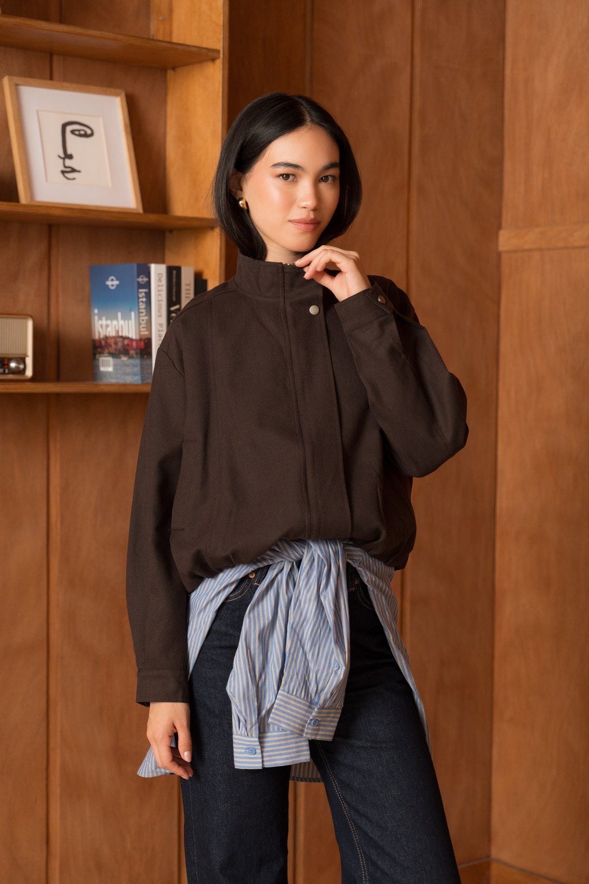 La Veste bomber en Laine