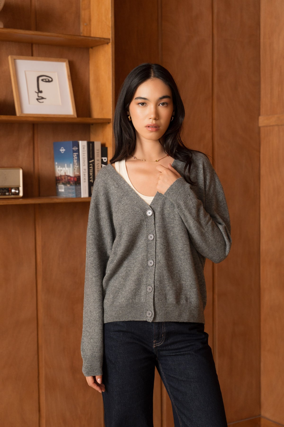 Le Cardigan Cachemire oversize