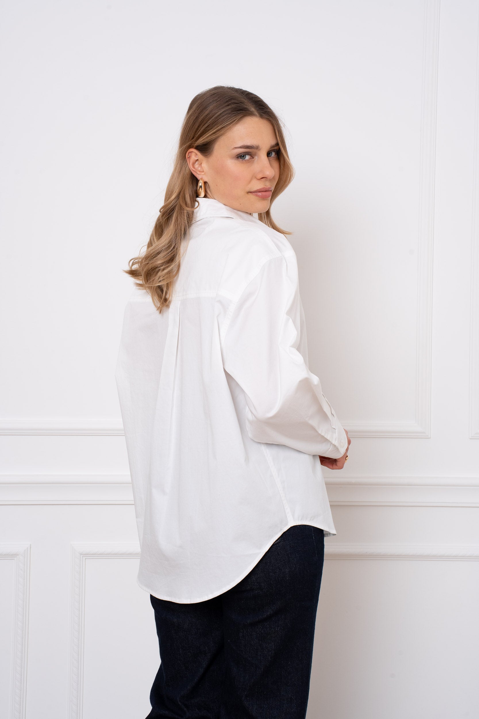 Chemise 100% coton oversize 2 en 1