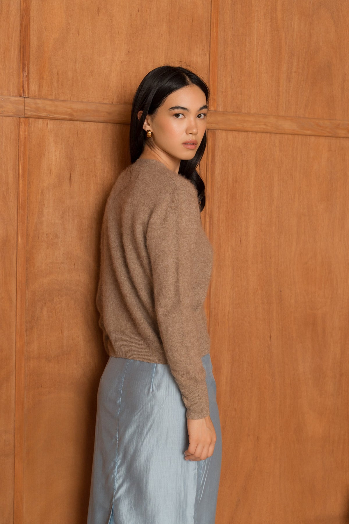 Le Gilet Laine & Cachemire brossé col V