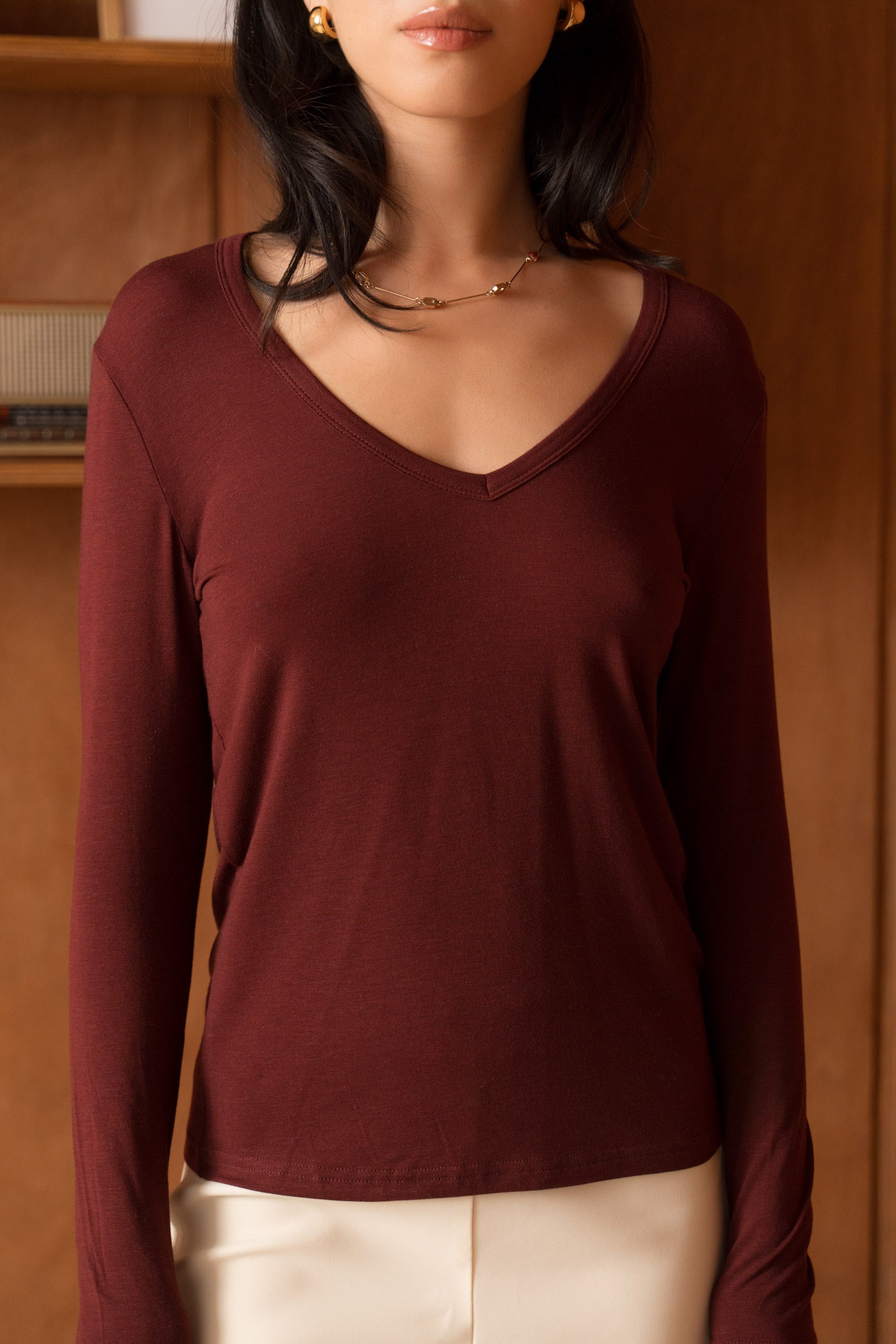 Le Sous-Pull Laine Mérinos col V