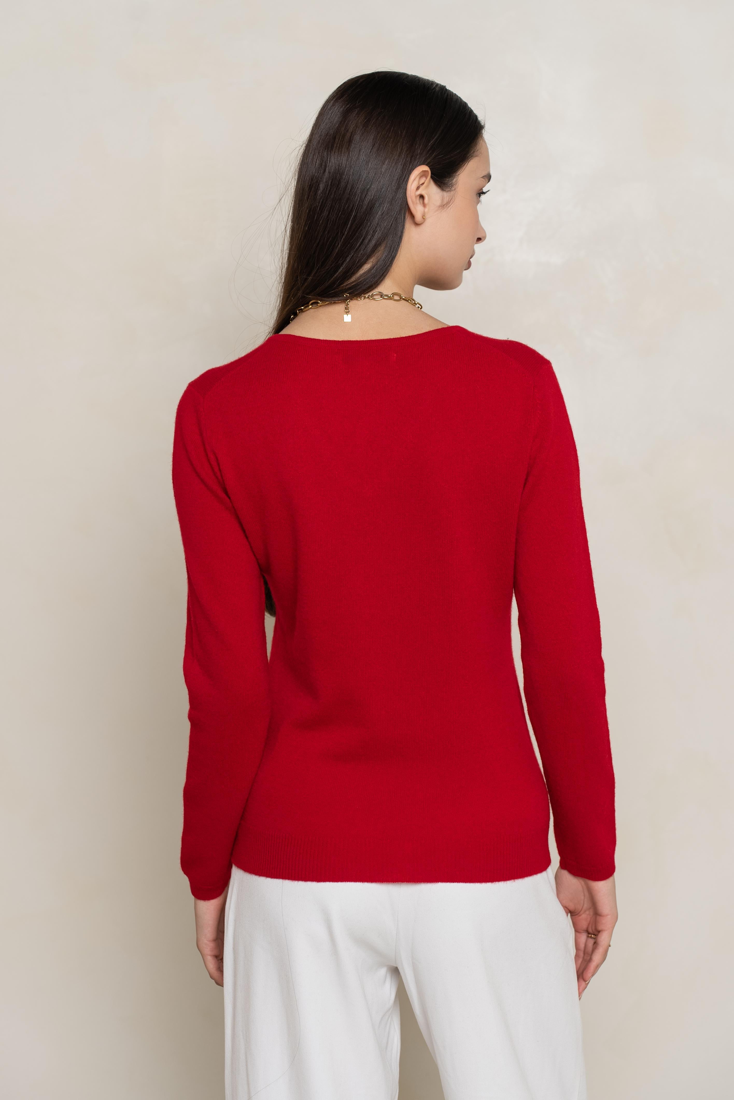 Pull 100% cachemire col V