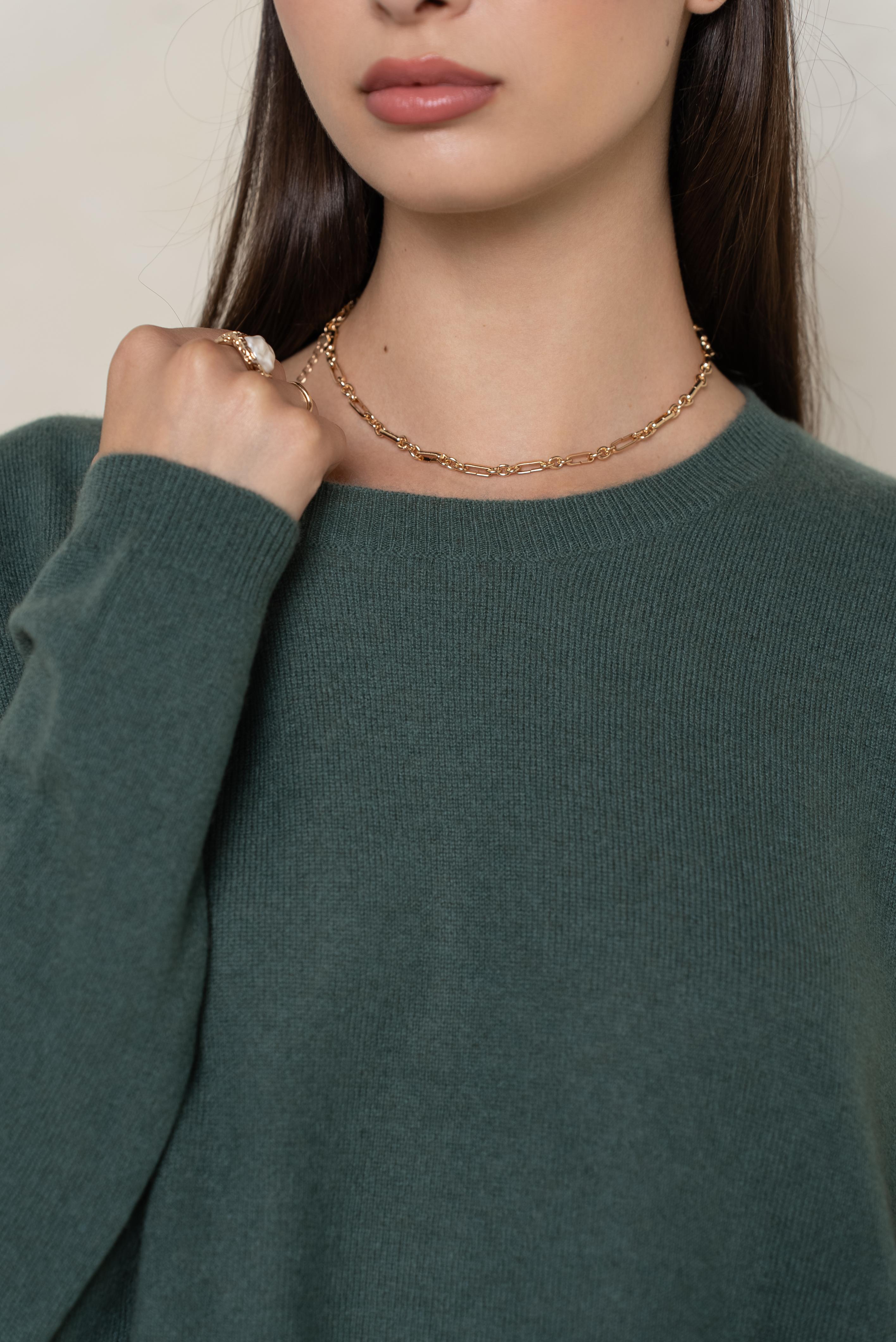 Pull 100% cachemire col rond oversize
