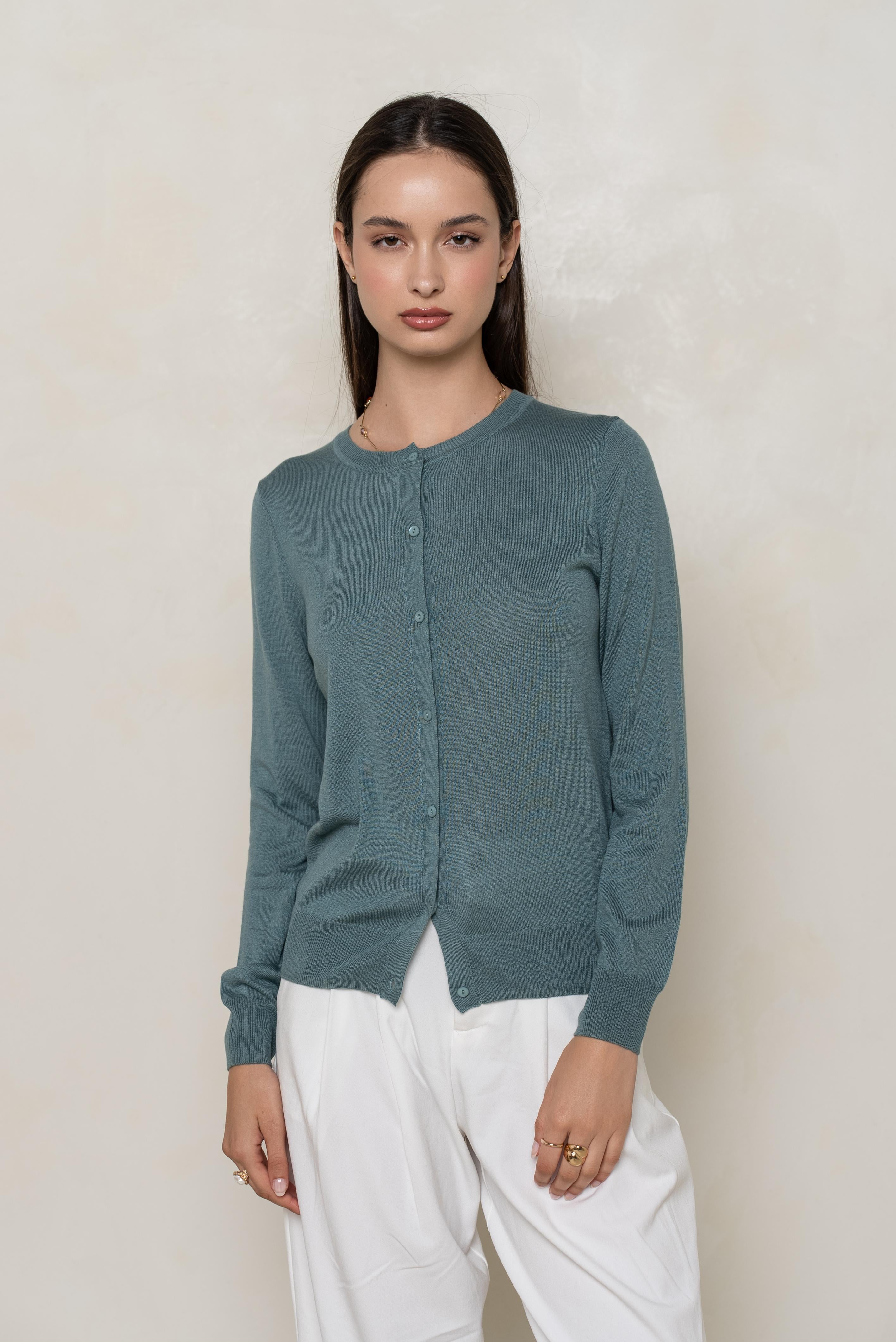 Cardigan en soie et cachemire