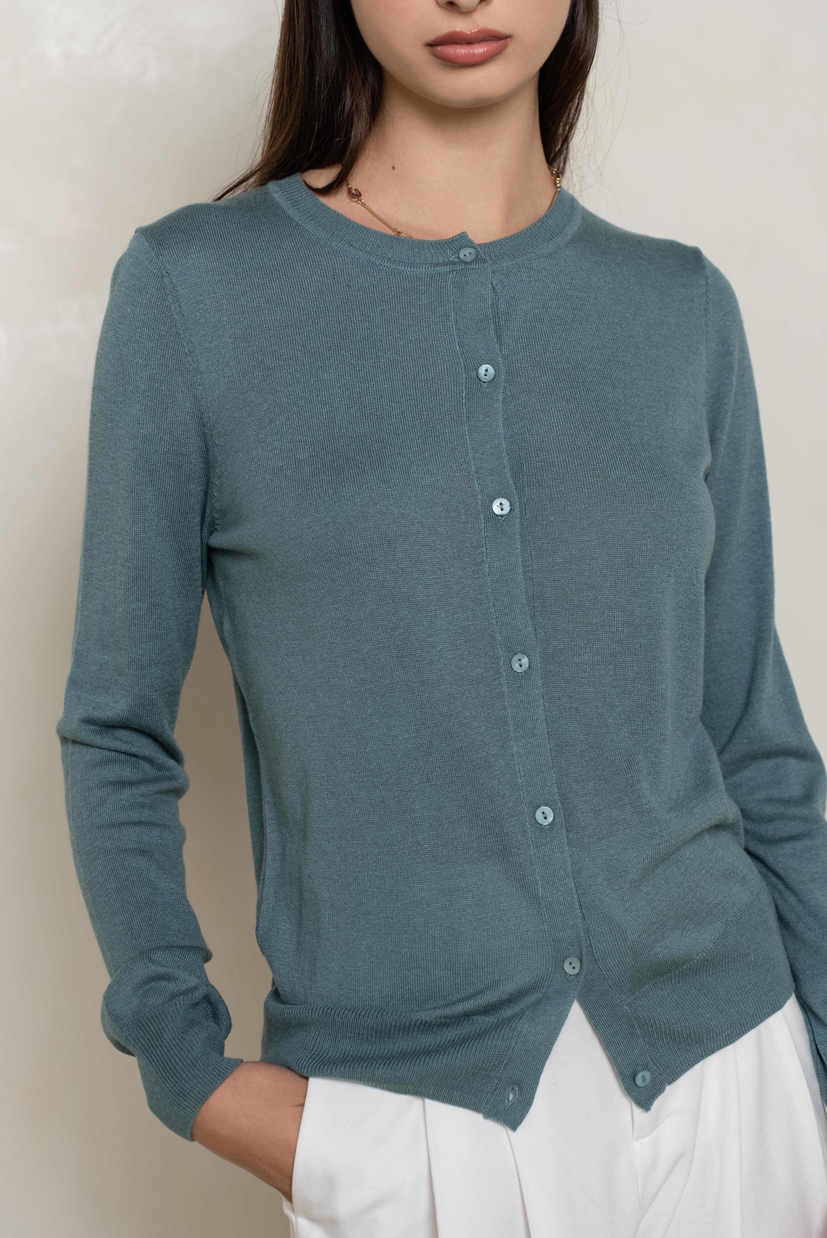 Cardigan en soie et cachemire