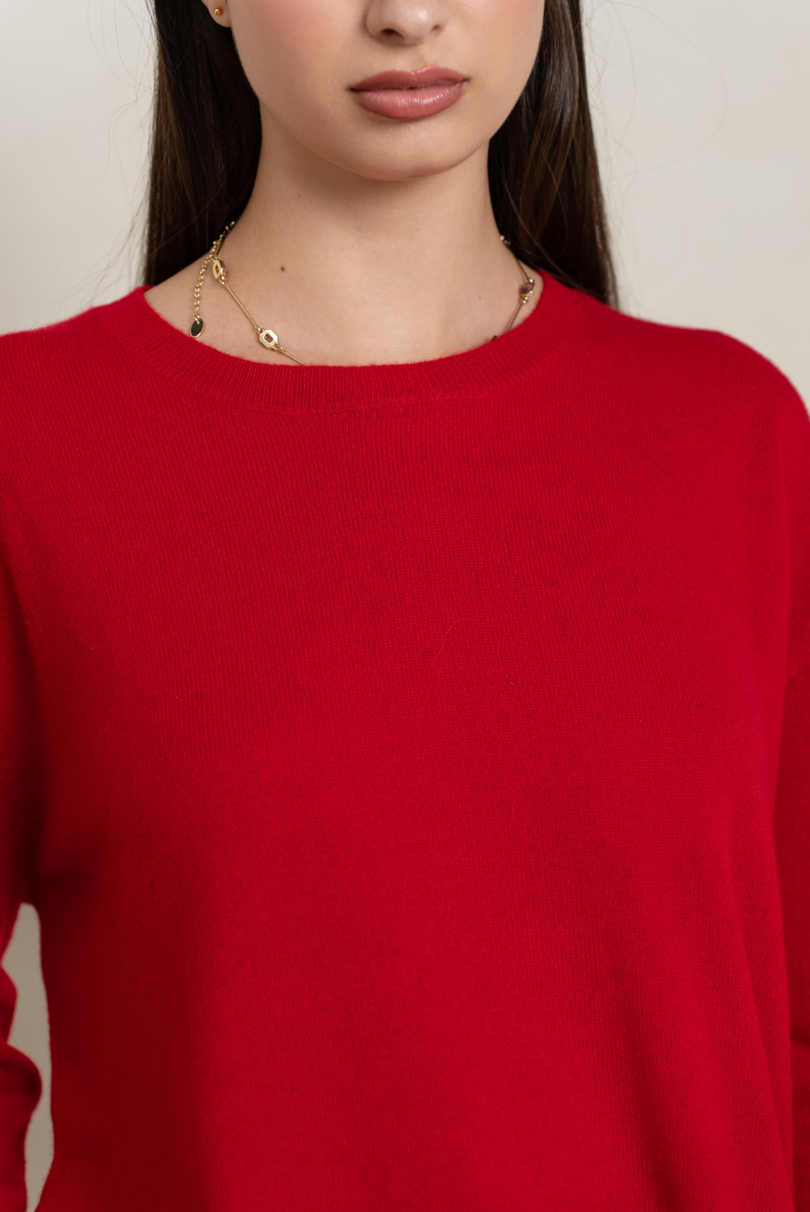 Pull 100% cachemire col rond oversize