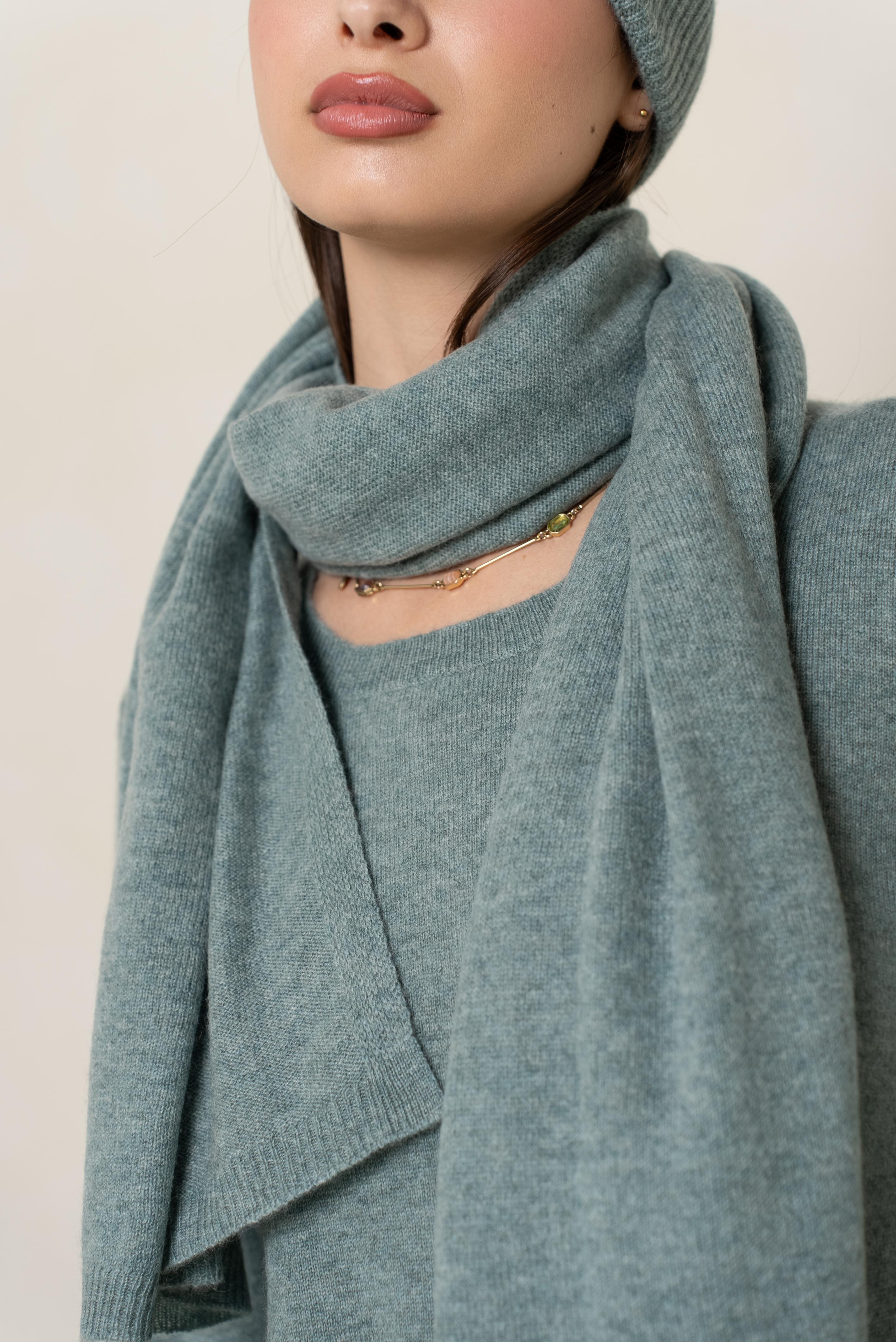 Grande écharpe en cachemire