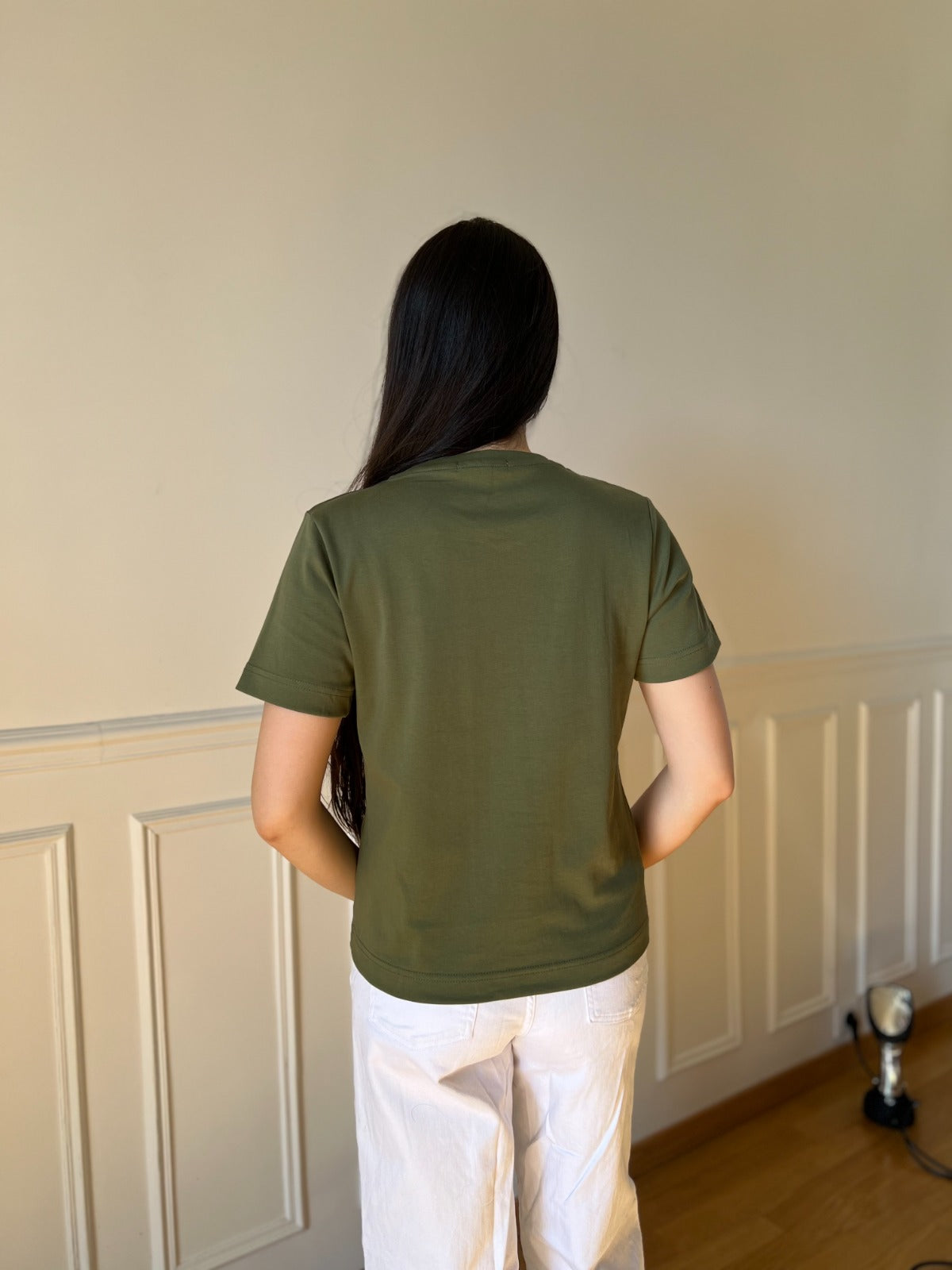 T-shirt col rond en COTON PREMIUM manches courtes