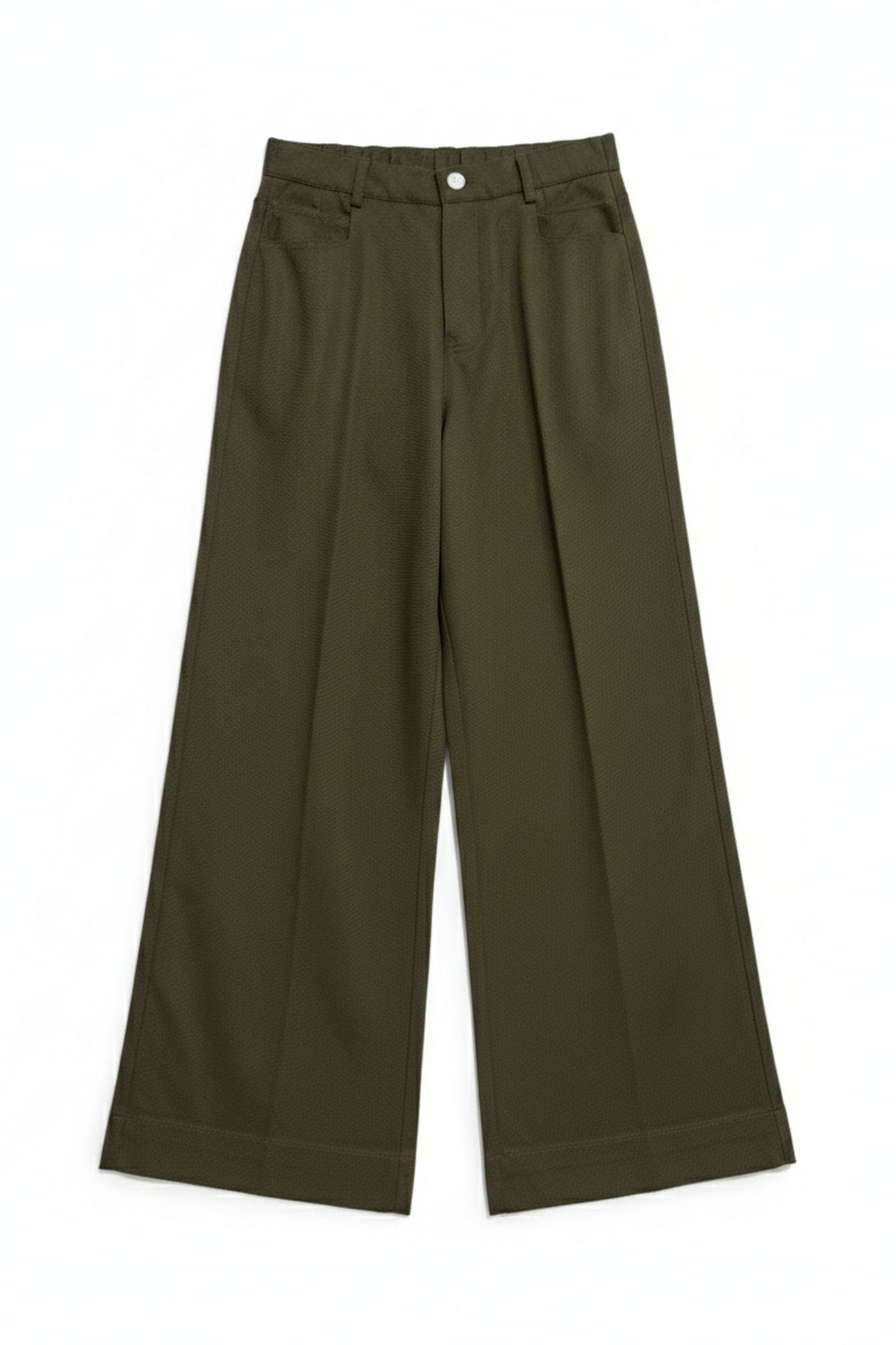 Pantalon large coton & lyocell