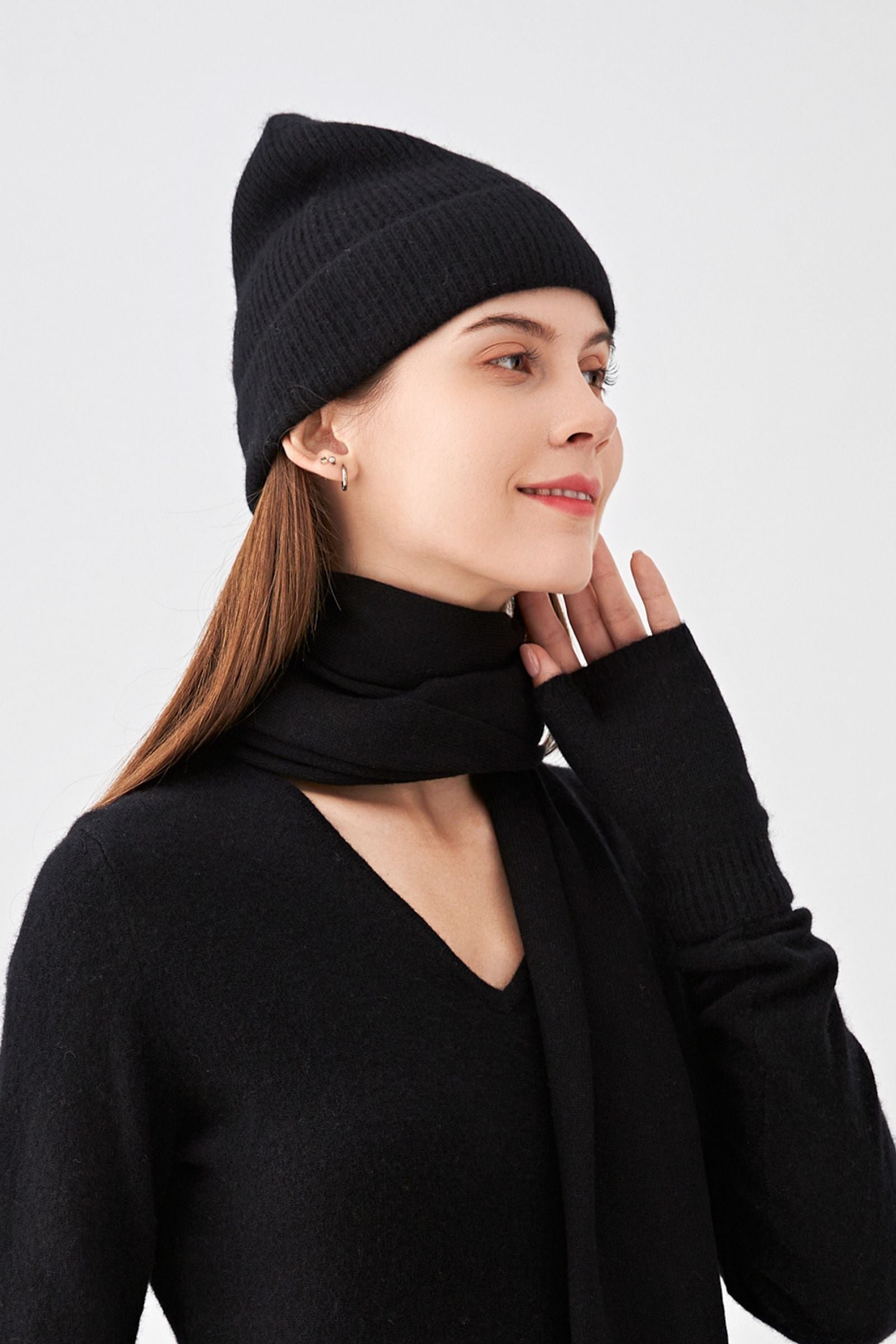 Bonnet 100% cachemire