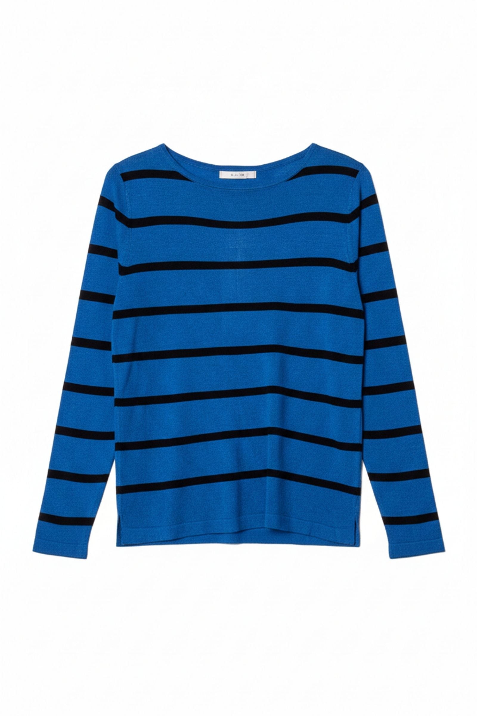 Pull marinière en soie et cachemire