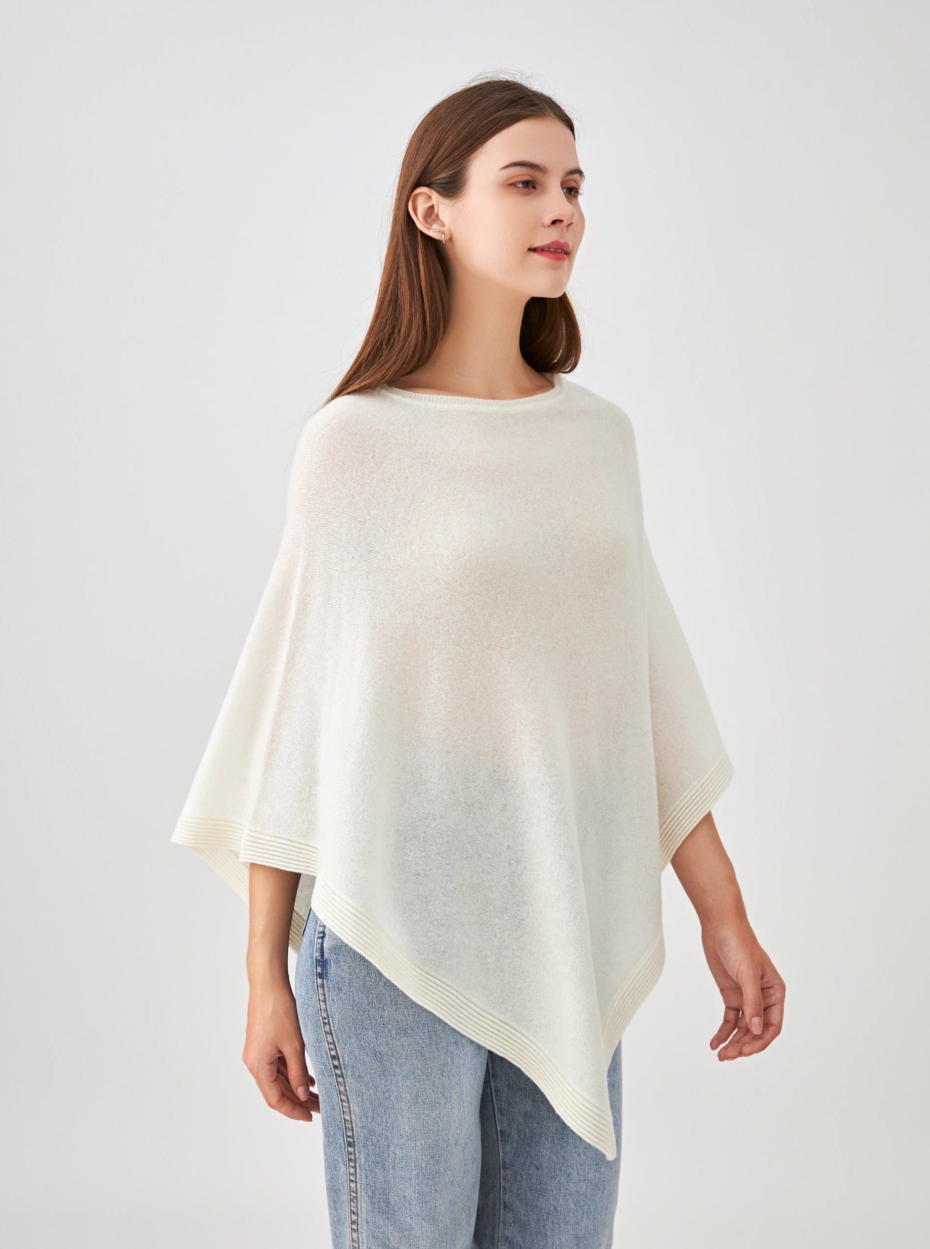 Poncho en cachemire