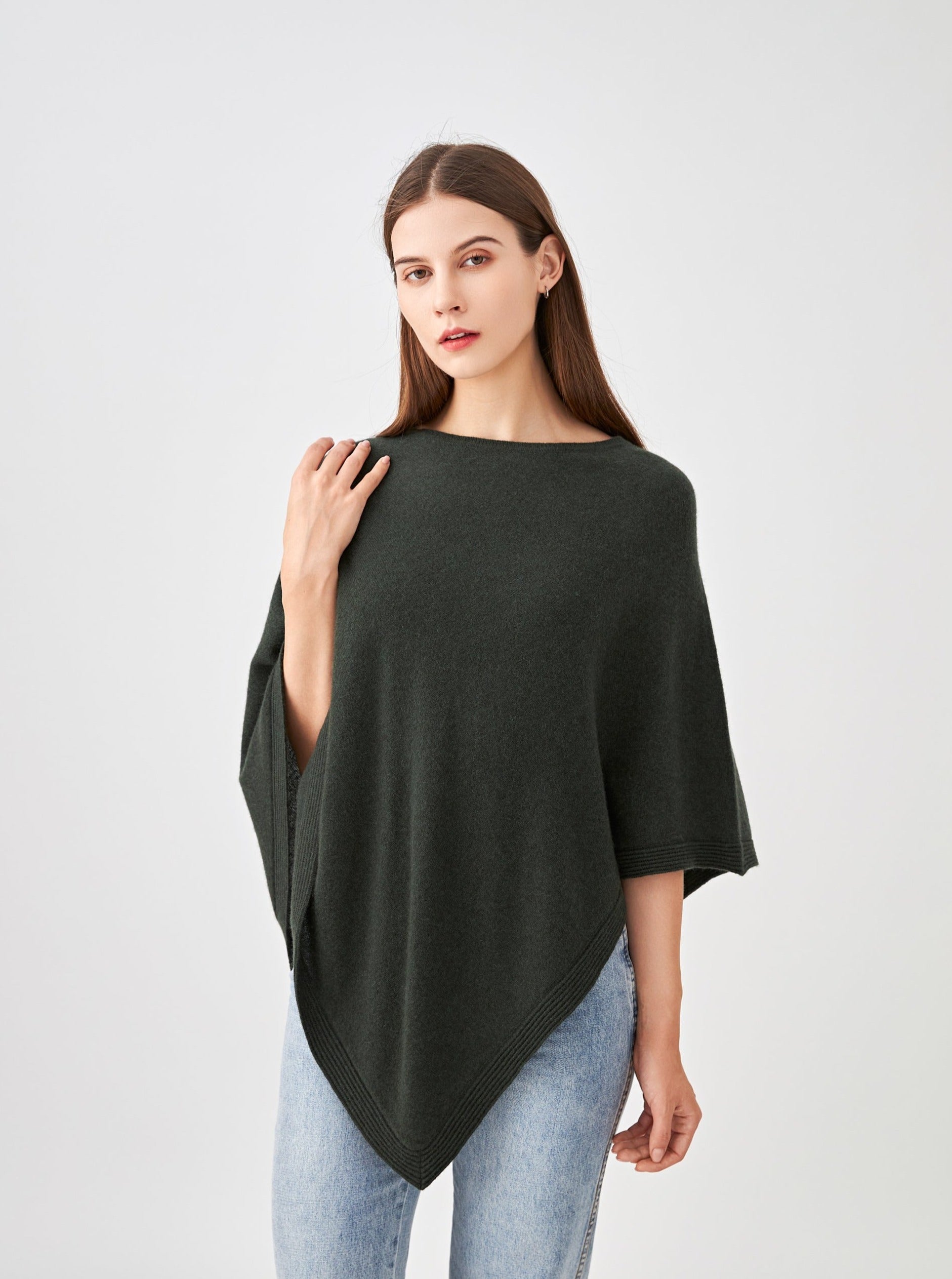 Poncho en cachemire