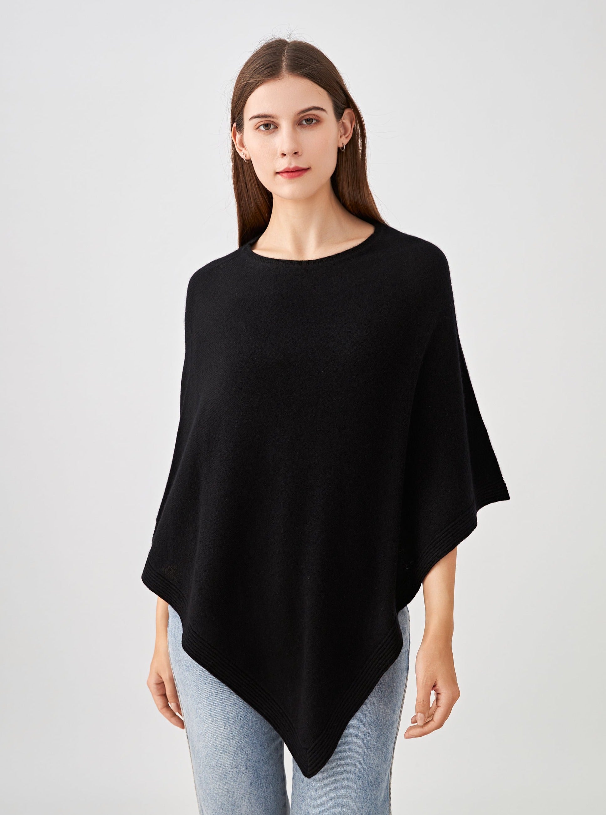 Poncho en cachemire
