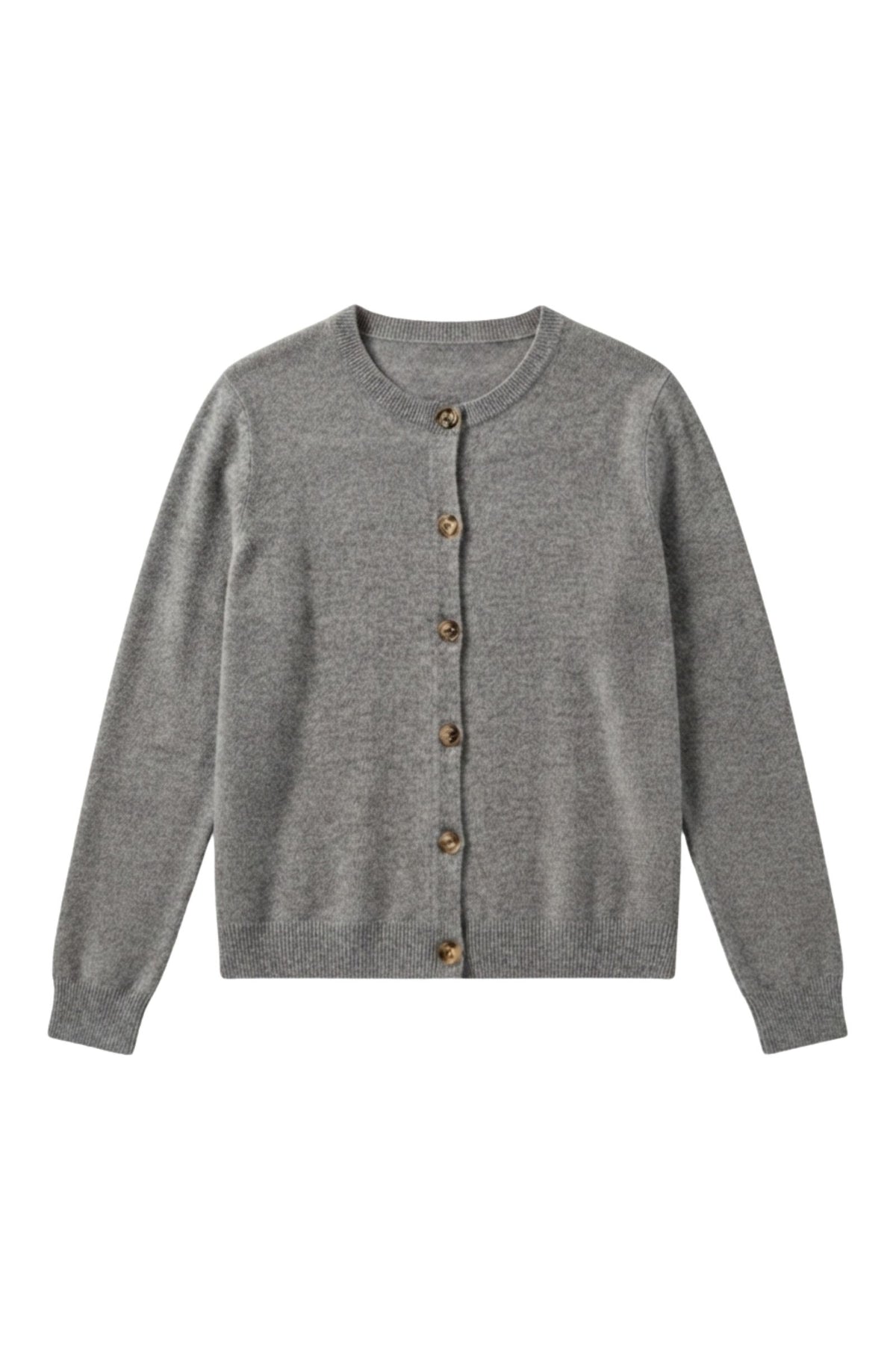 Cardigan 100% cachemire 2 fils boutons effet corne