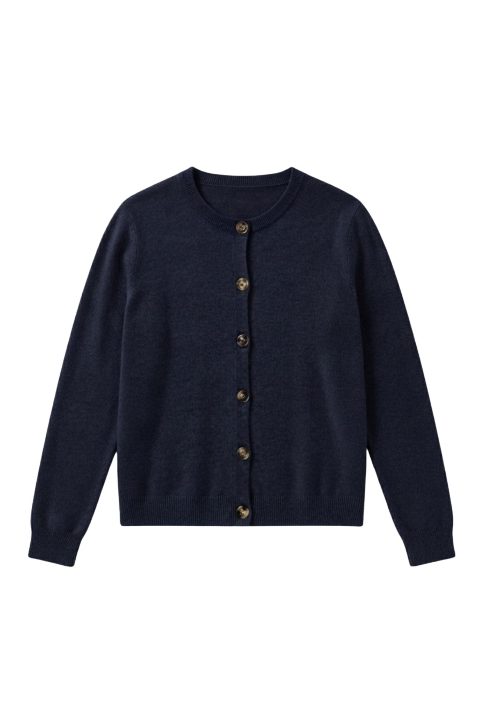 Cardigan 100% cachemire 2 fils boutons effet corne