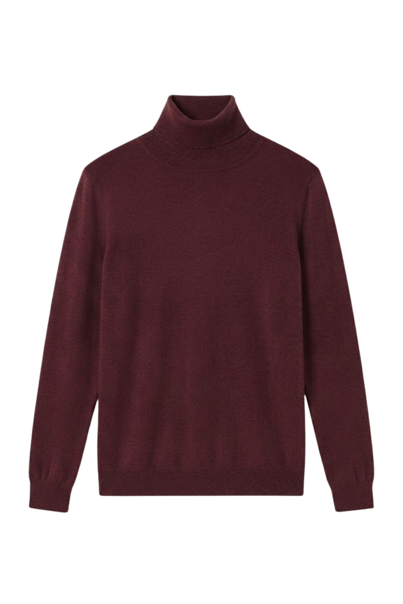 Pull col roulé en soie et cachemire
