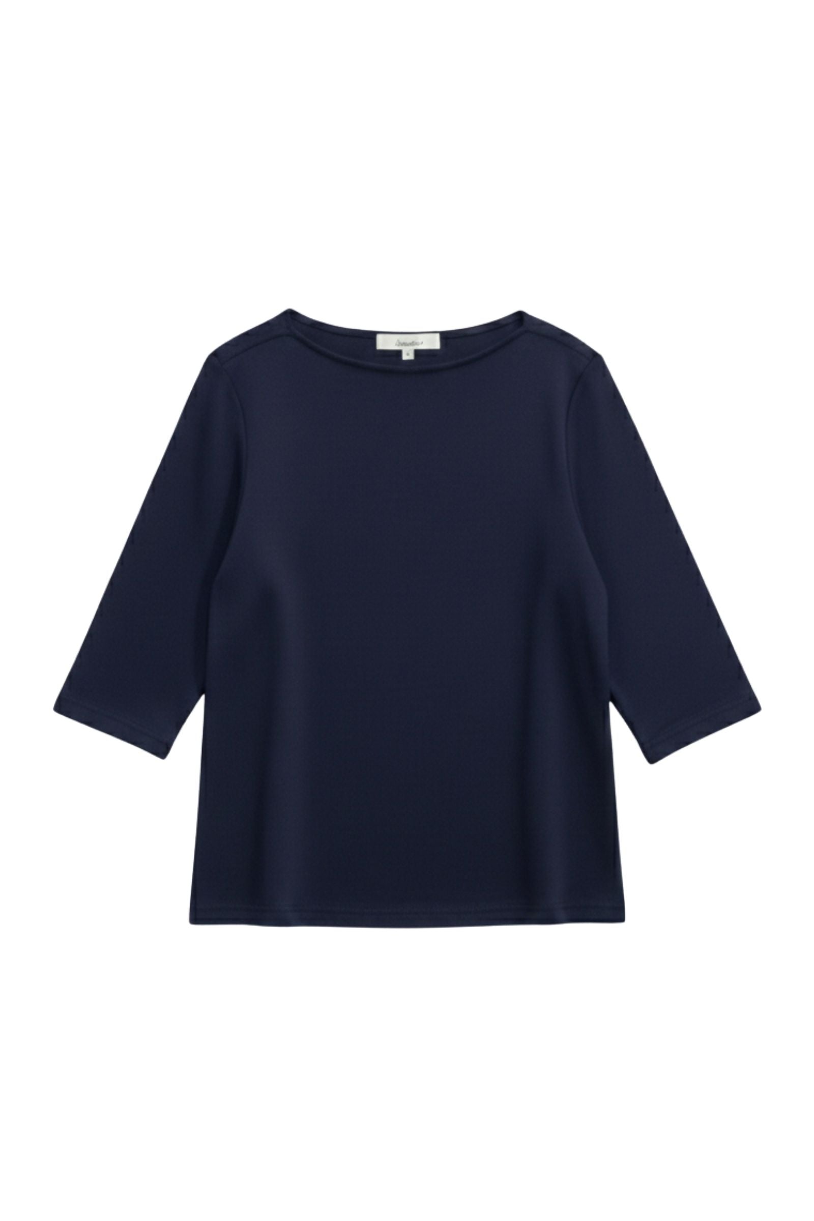 Top 100% coton premium manches courtes col bateau