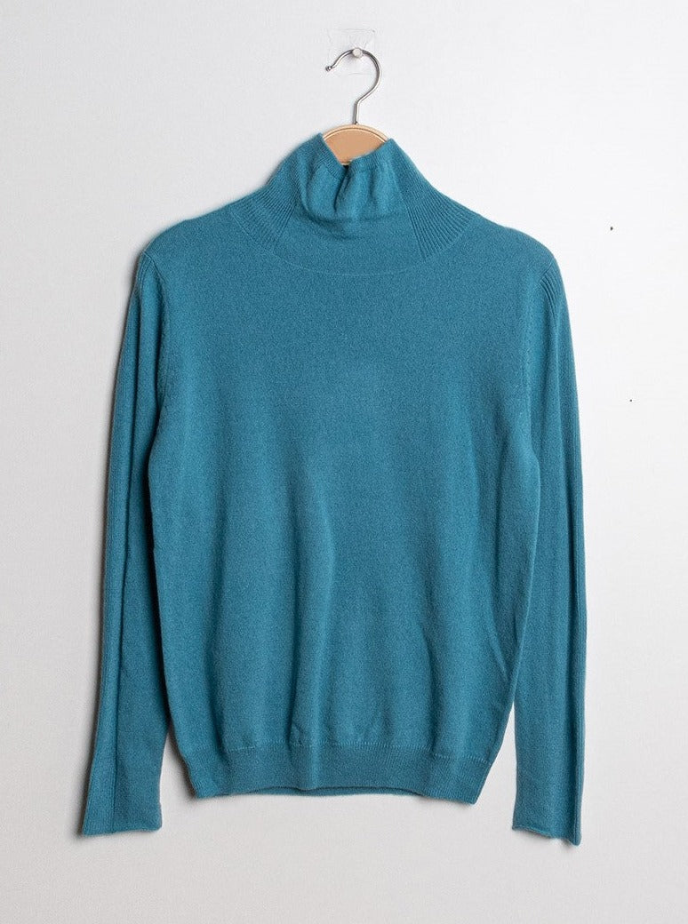 Pull col montant en cachemire