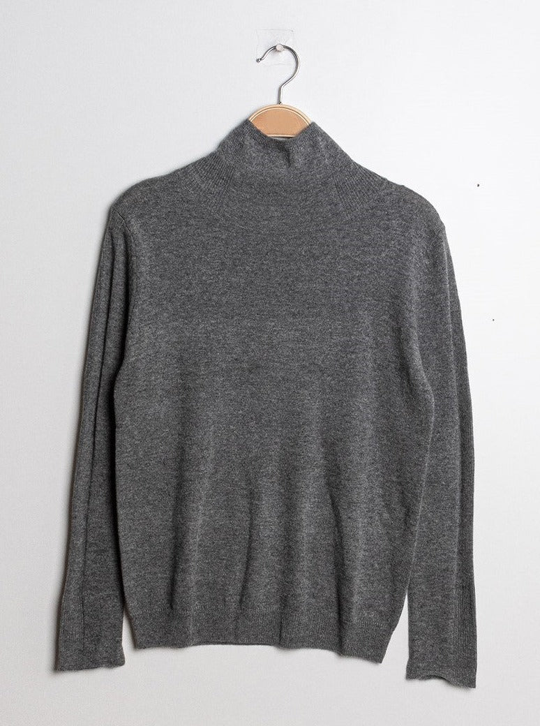 Pull col montant en cachemire