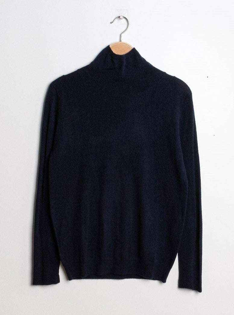 Pull col montant en cachemire