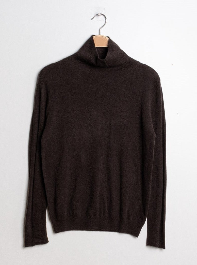 Pull col montant en cachemire