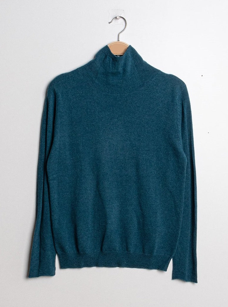 Pull col montant en cachemire