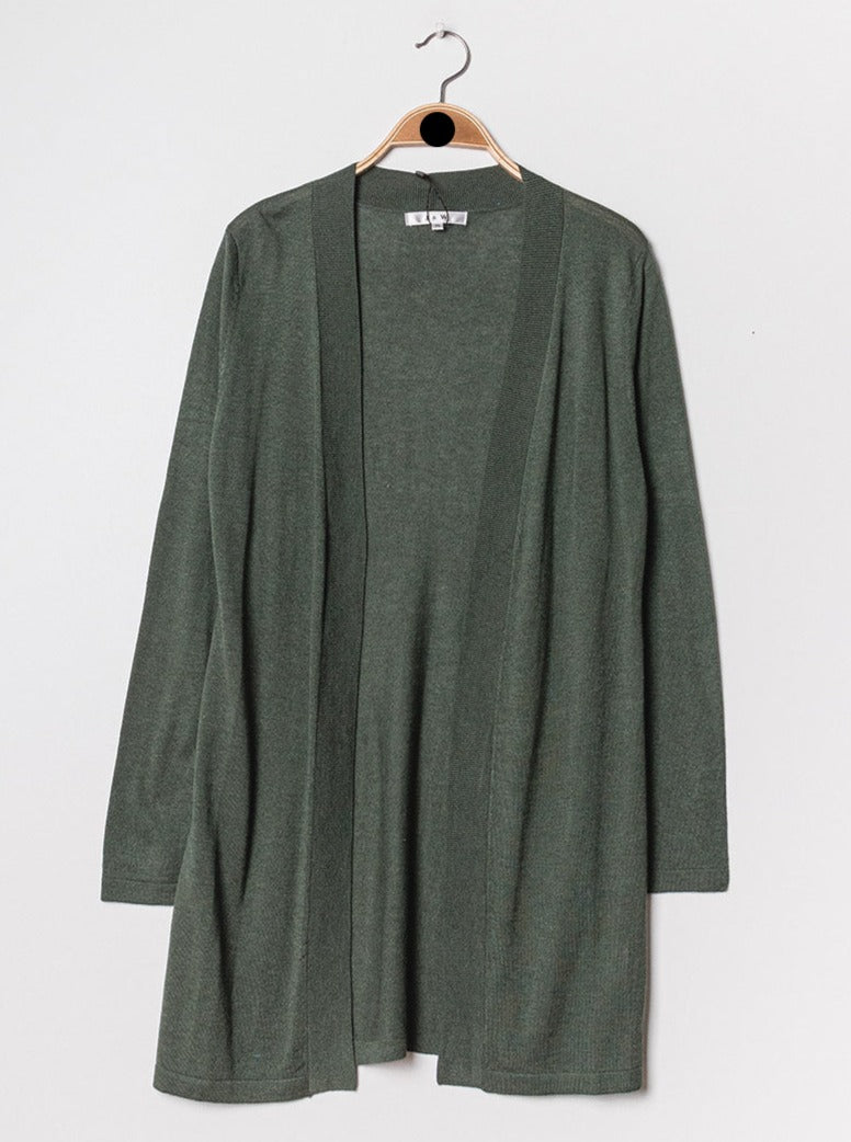 Gilet long en soie cachemire
