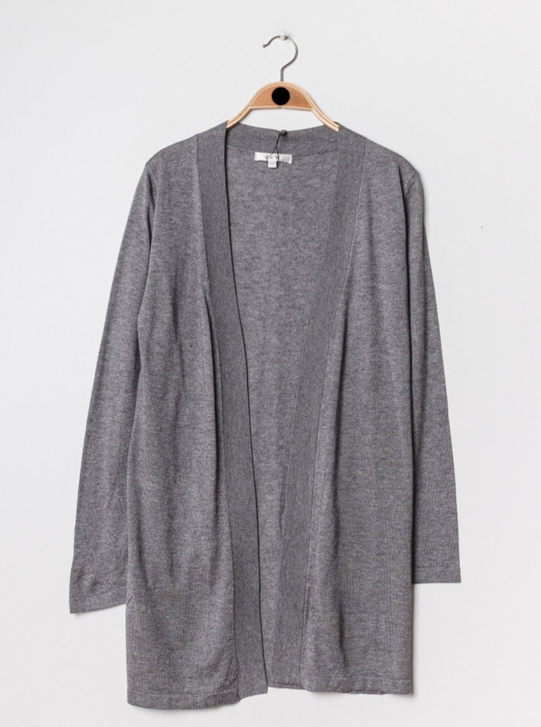 Gilet long en soie cachemire