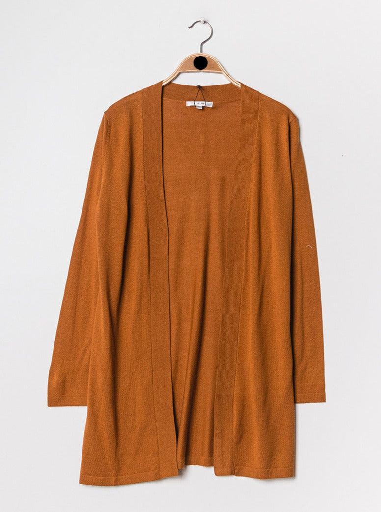 Gilet long en soie cachemire