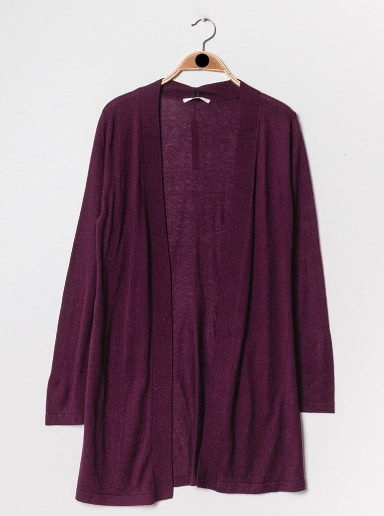 Gilet long en soie cachemire
