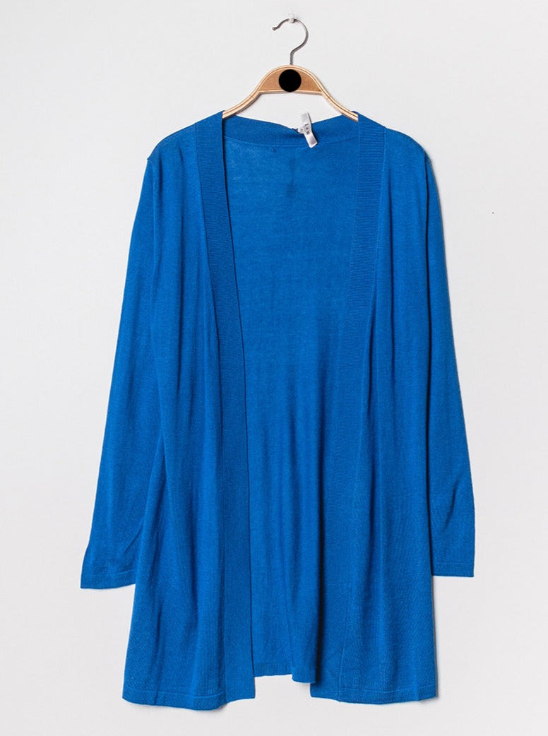 Gilet long en soie cachemire