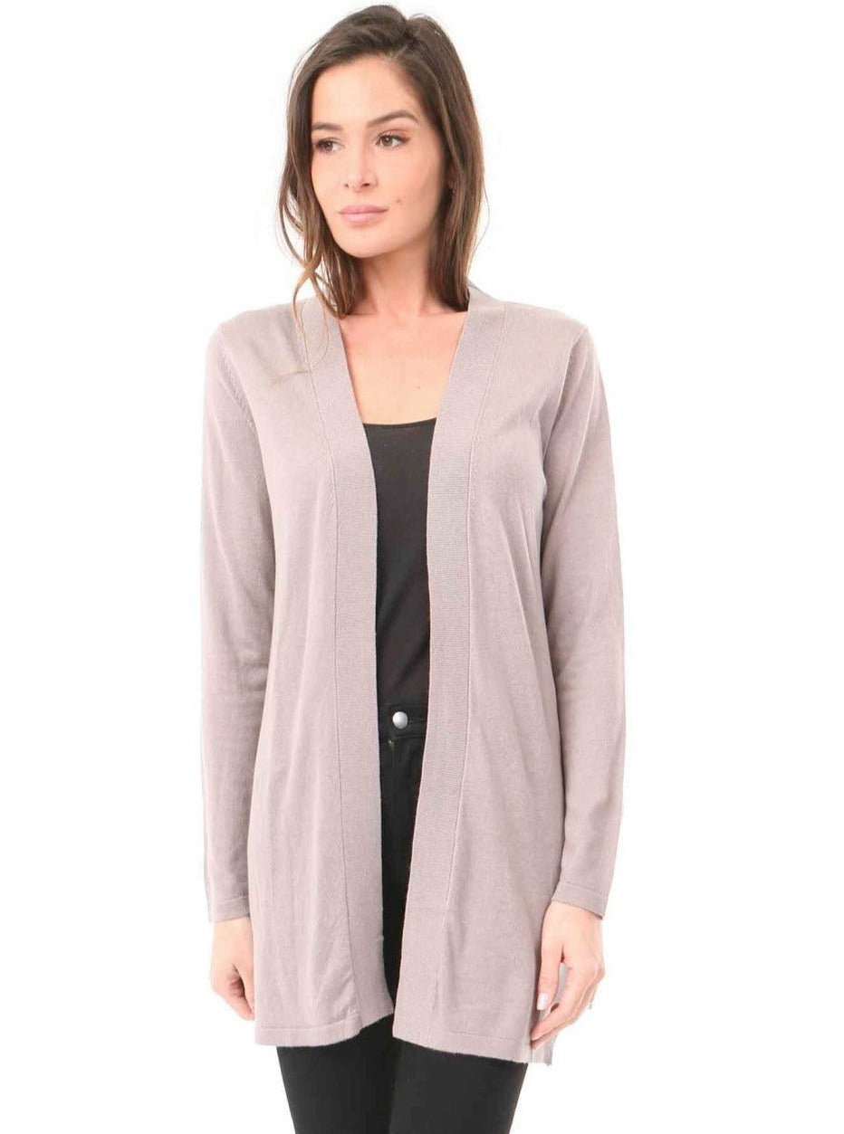 Gilet long en soie cachemire