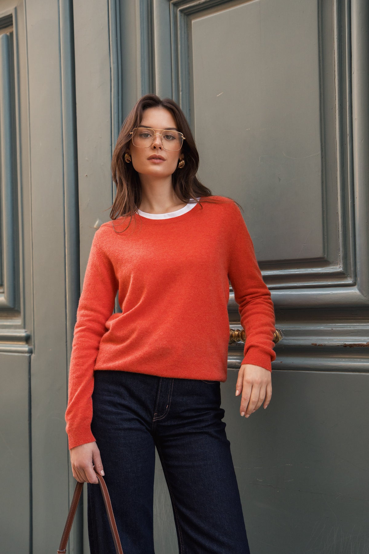 Pull 100% cachemire col rond