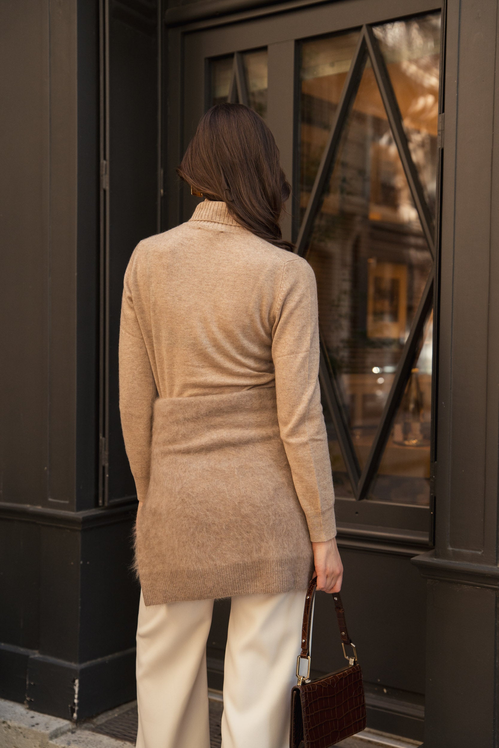 Pull col roulé en cachemire