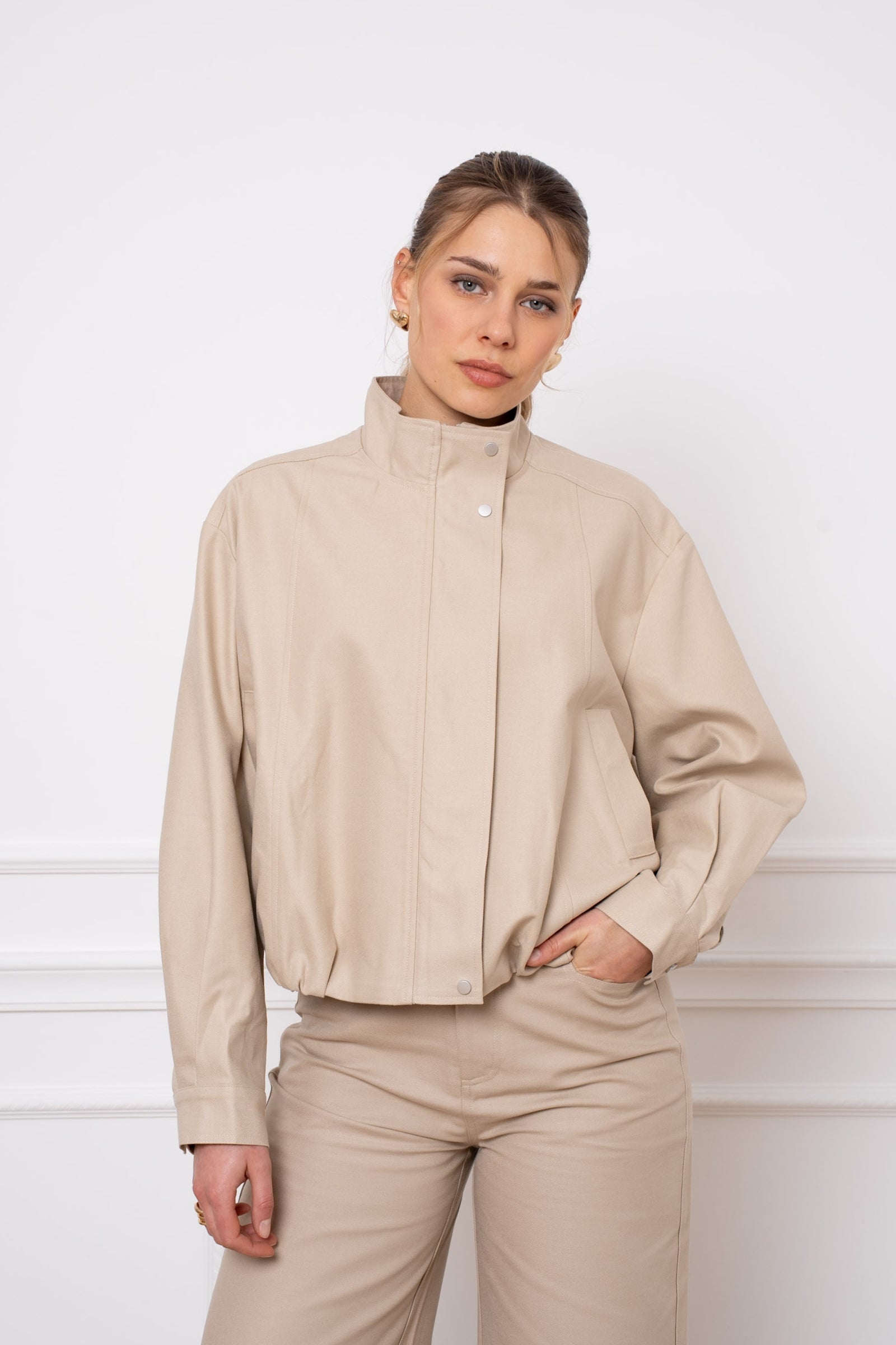 Veste bomber coton & lyocell