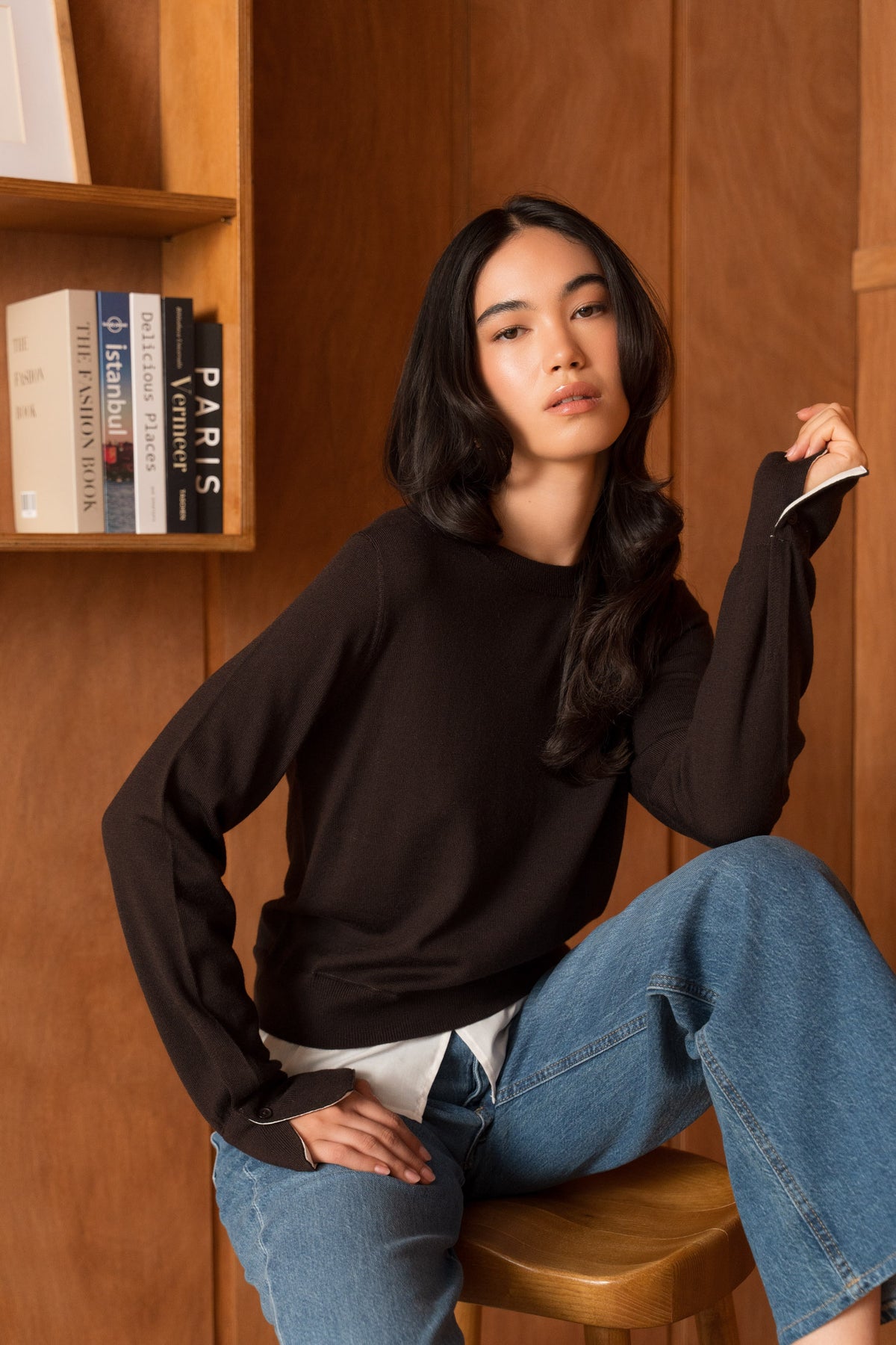 Le Pull Laine Mérinos à volants