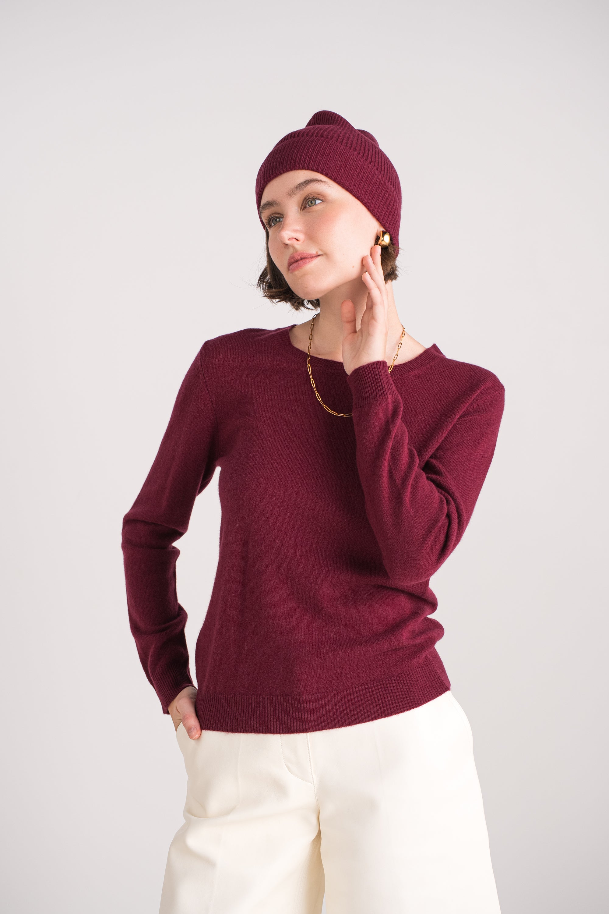 Bonnet 100% cachemire