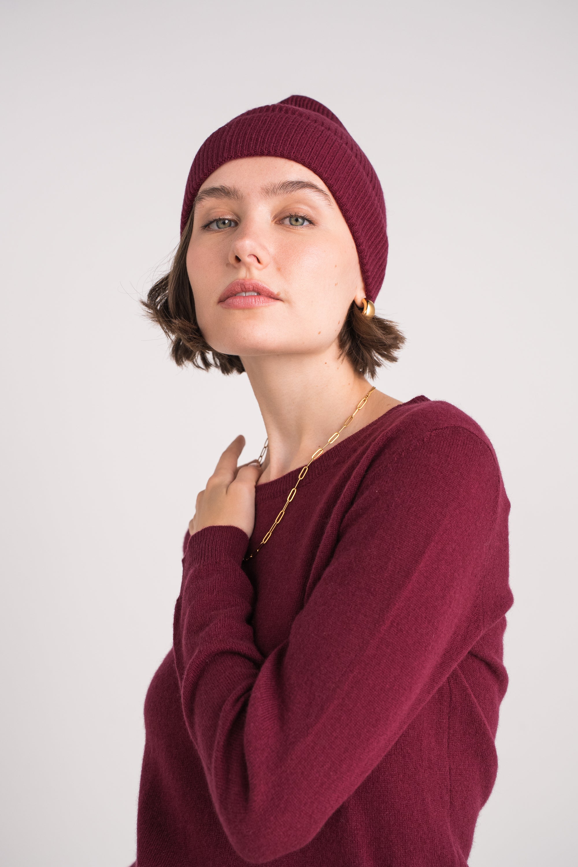 Bonnet 100% cachemire