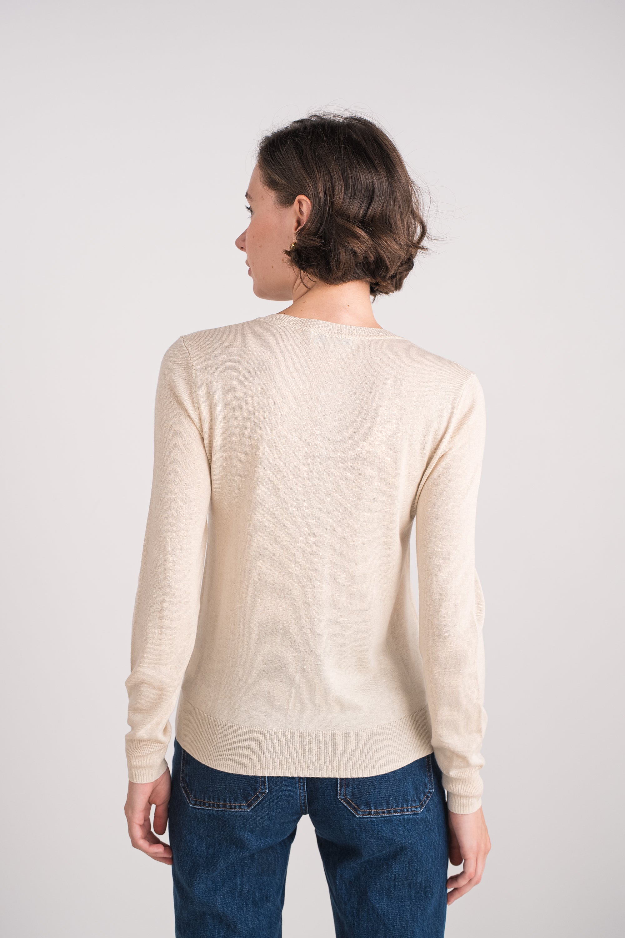 Cardigan en soie et cachemire