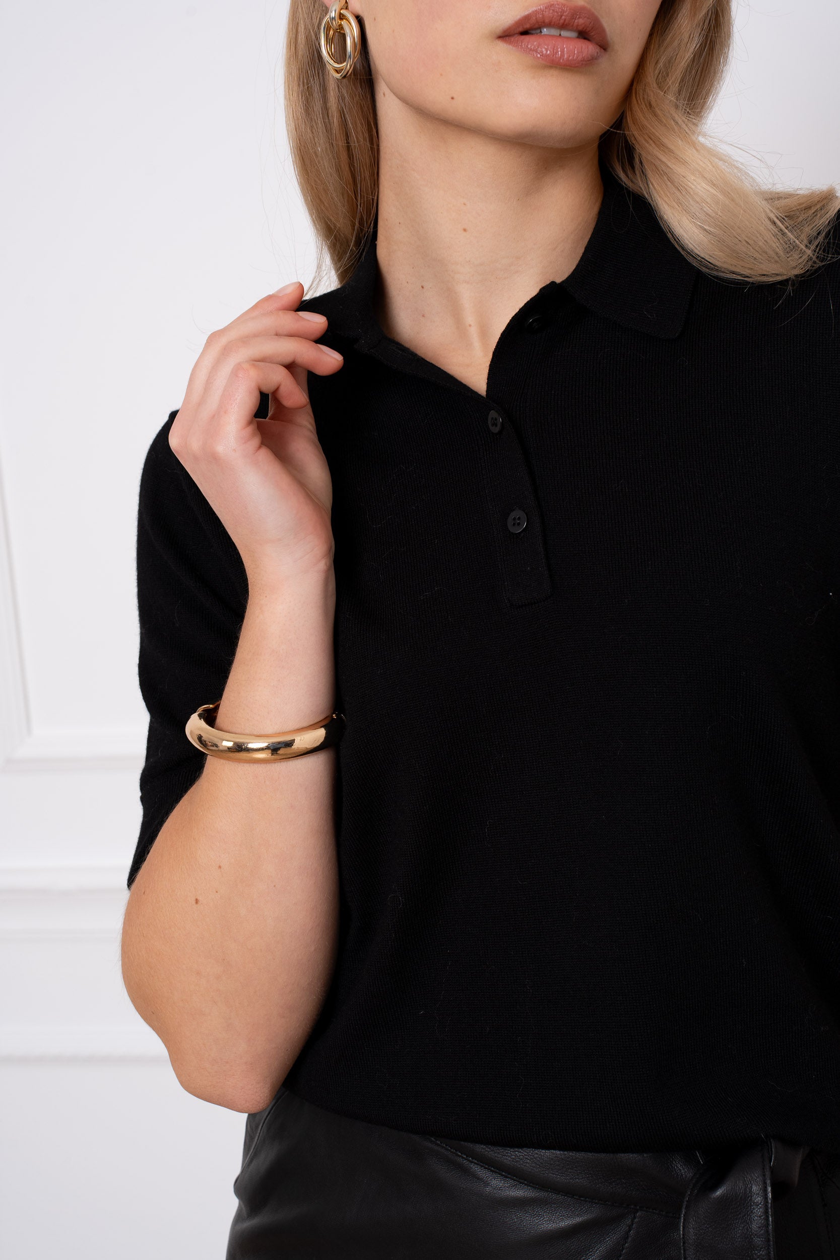 Polo 100% laine mérinos manches courtes