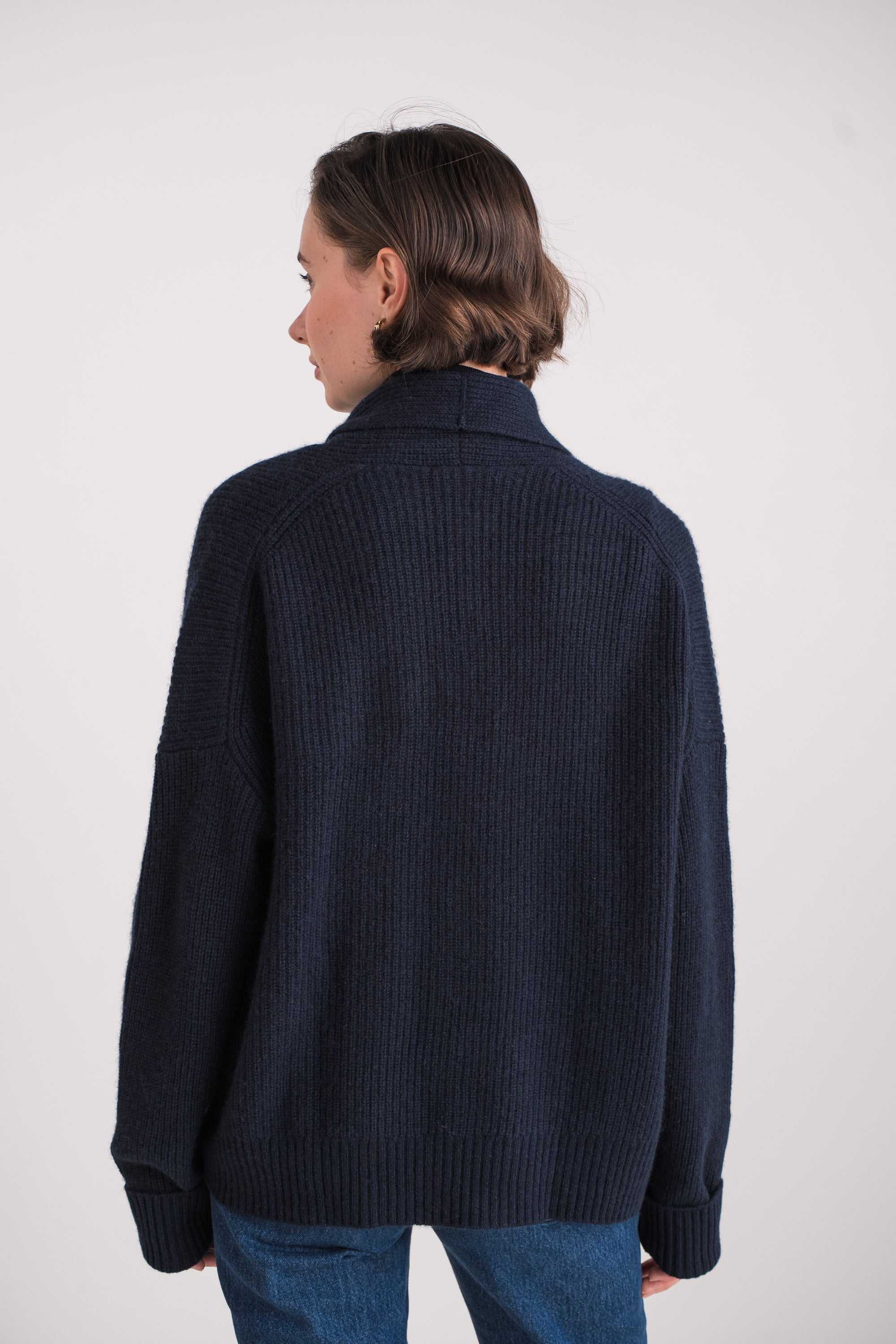 Gilet châle en cachemire 4 fils