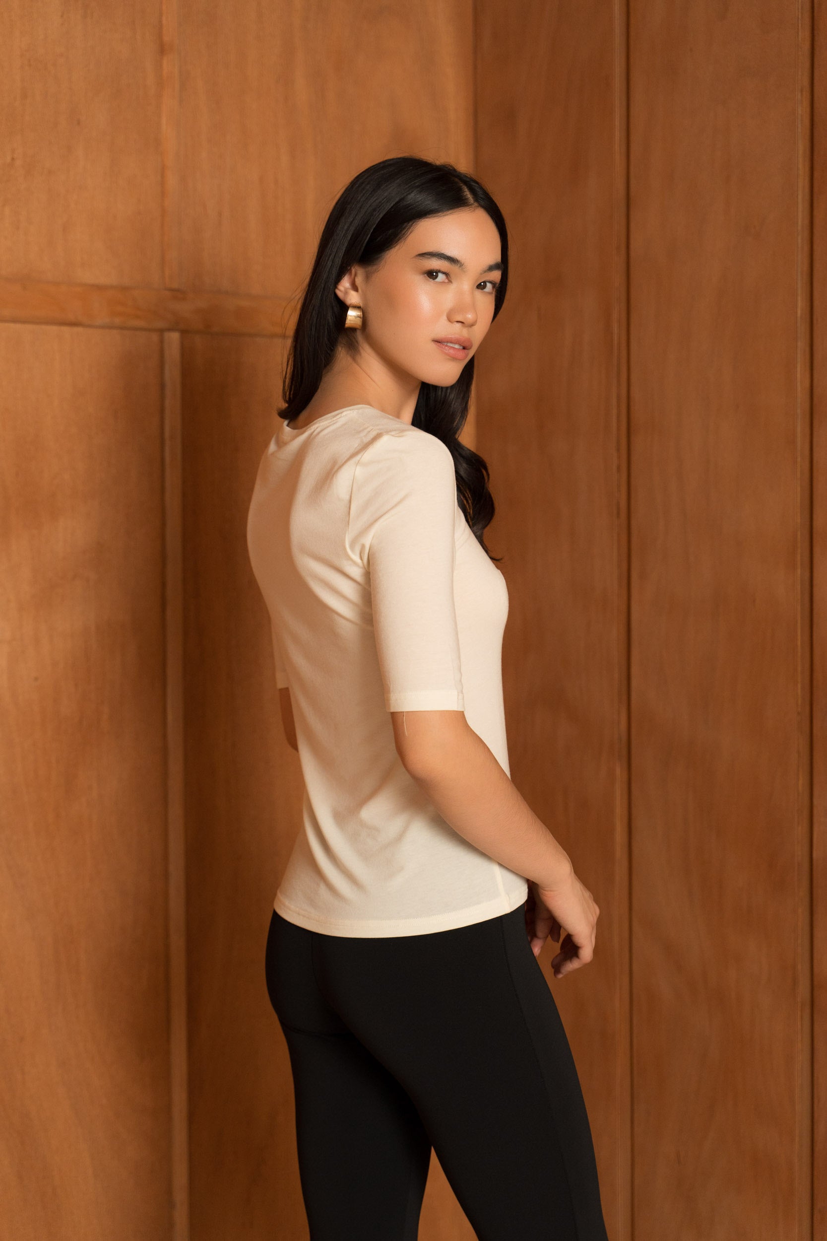Le Sous-Pull Laine Mérinos manches au coude