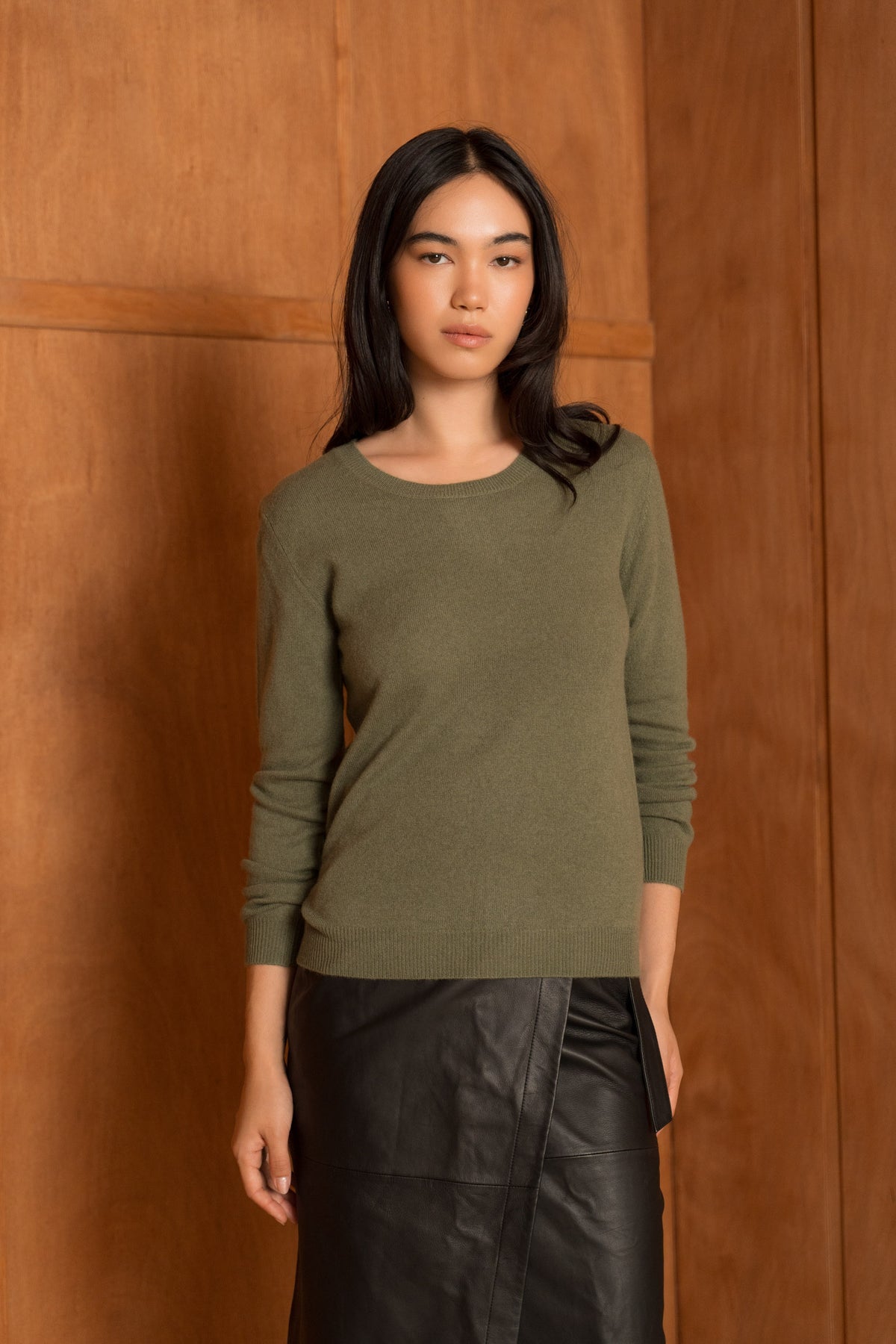 Pull 100% cachemire col rond