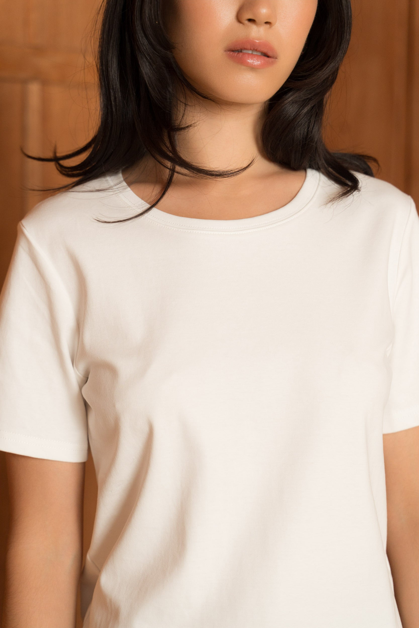 T-shirt 100% coton premium col rond manches courtes