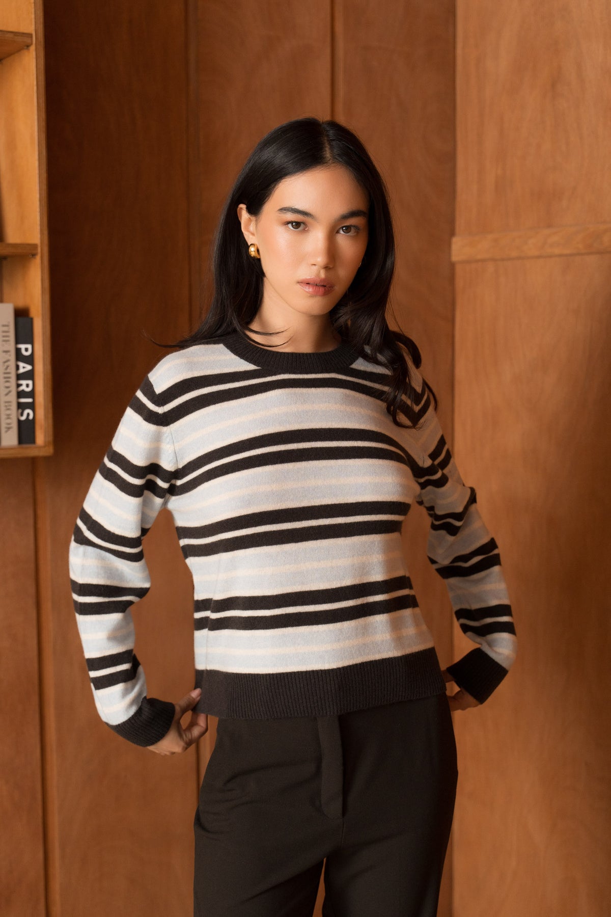 Le Pull Cachemire à rayures