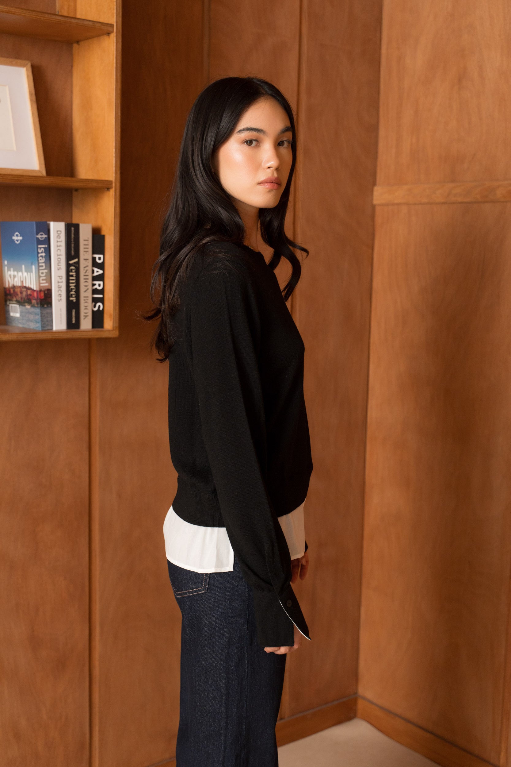 Le Pull Laine Mérinos à volants
