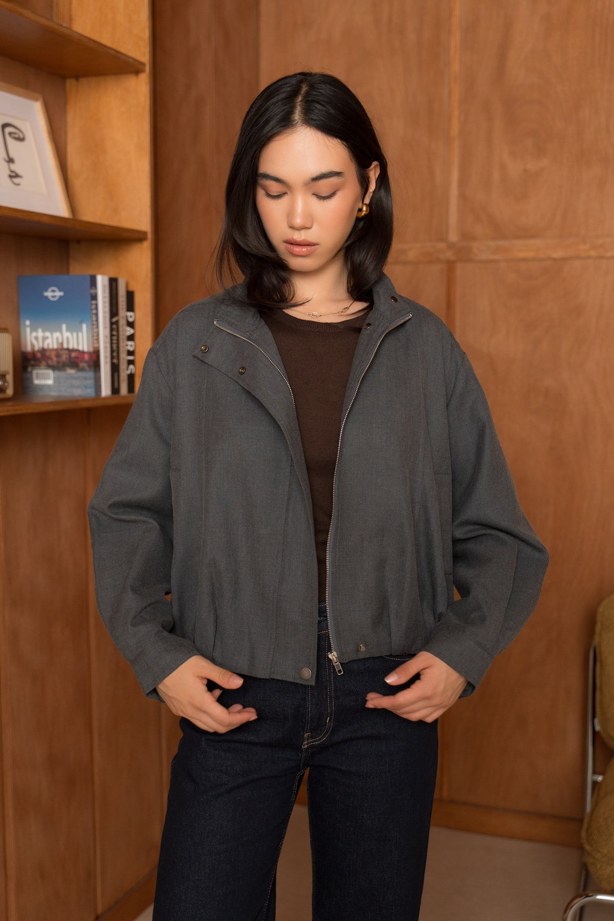 La Veste bomber en Laine