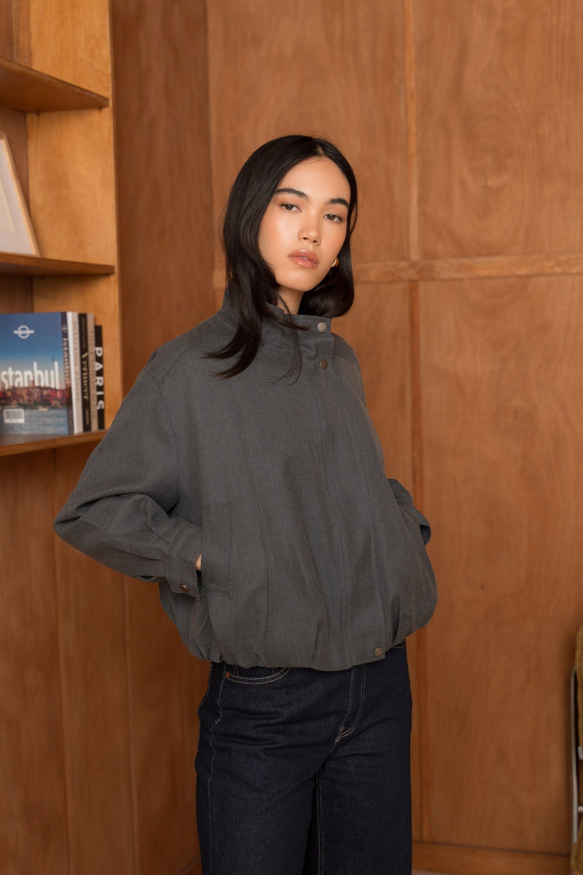 La Veste bomber en Laine